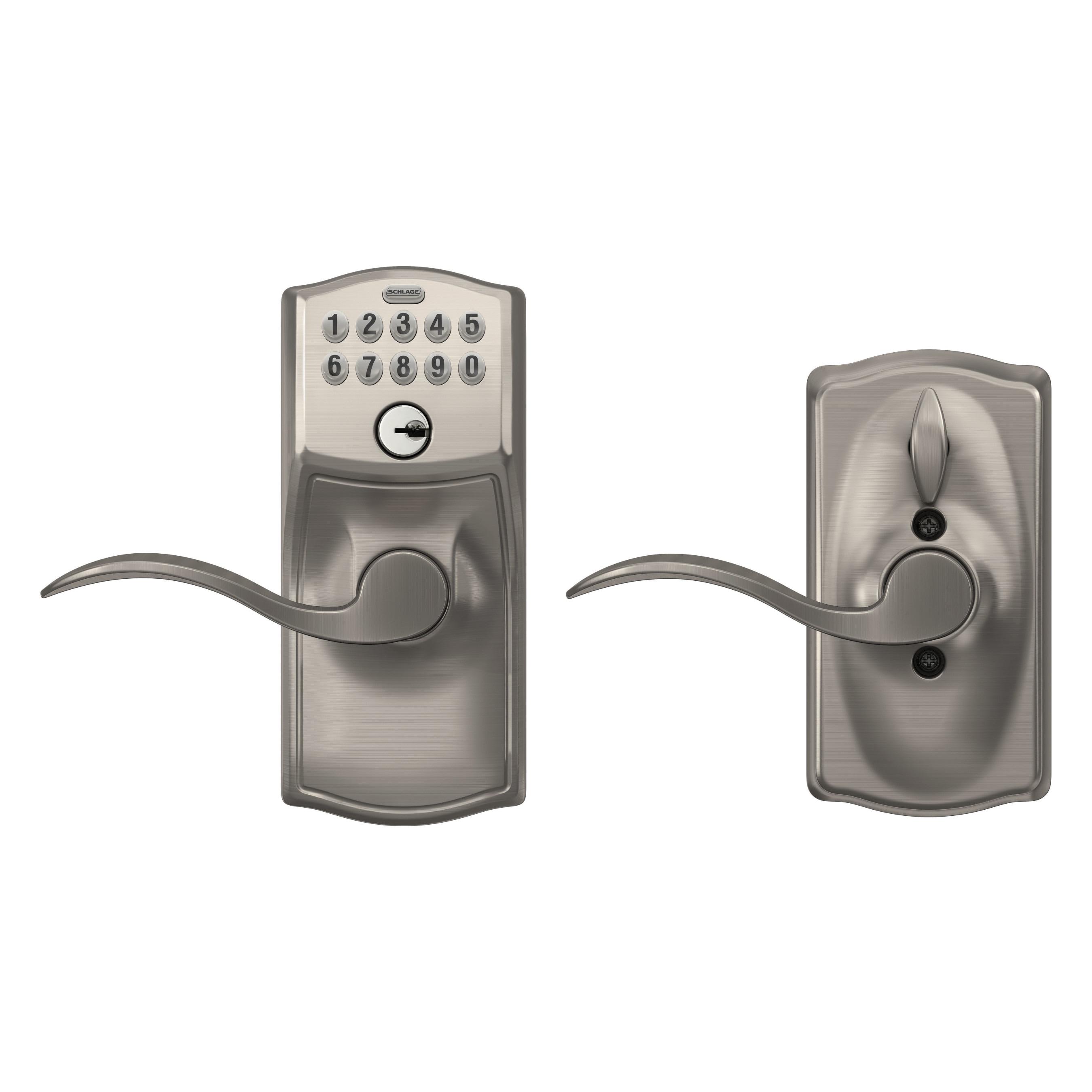 Schlage Fe595-Cam-Acc Camelot Keypad Entry - Nickel