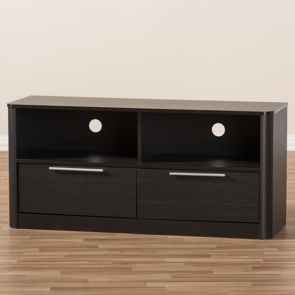 Wholesale interiors 2-Drawer TV Stand, Espresso Brown