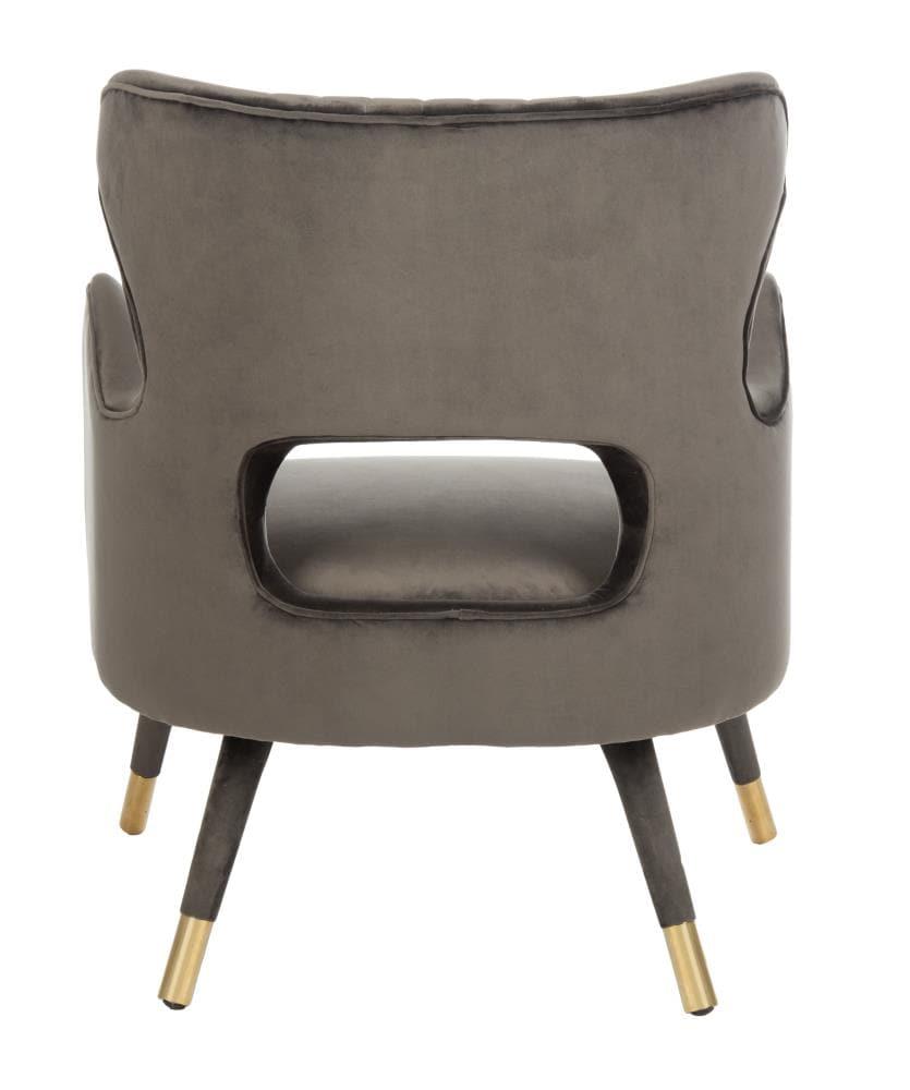 Blair Wingback Accent Chair - Shale/Gold - Safavieh