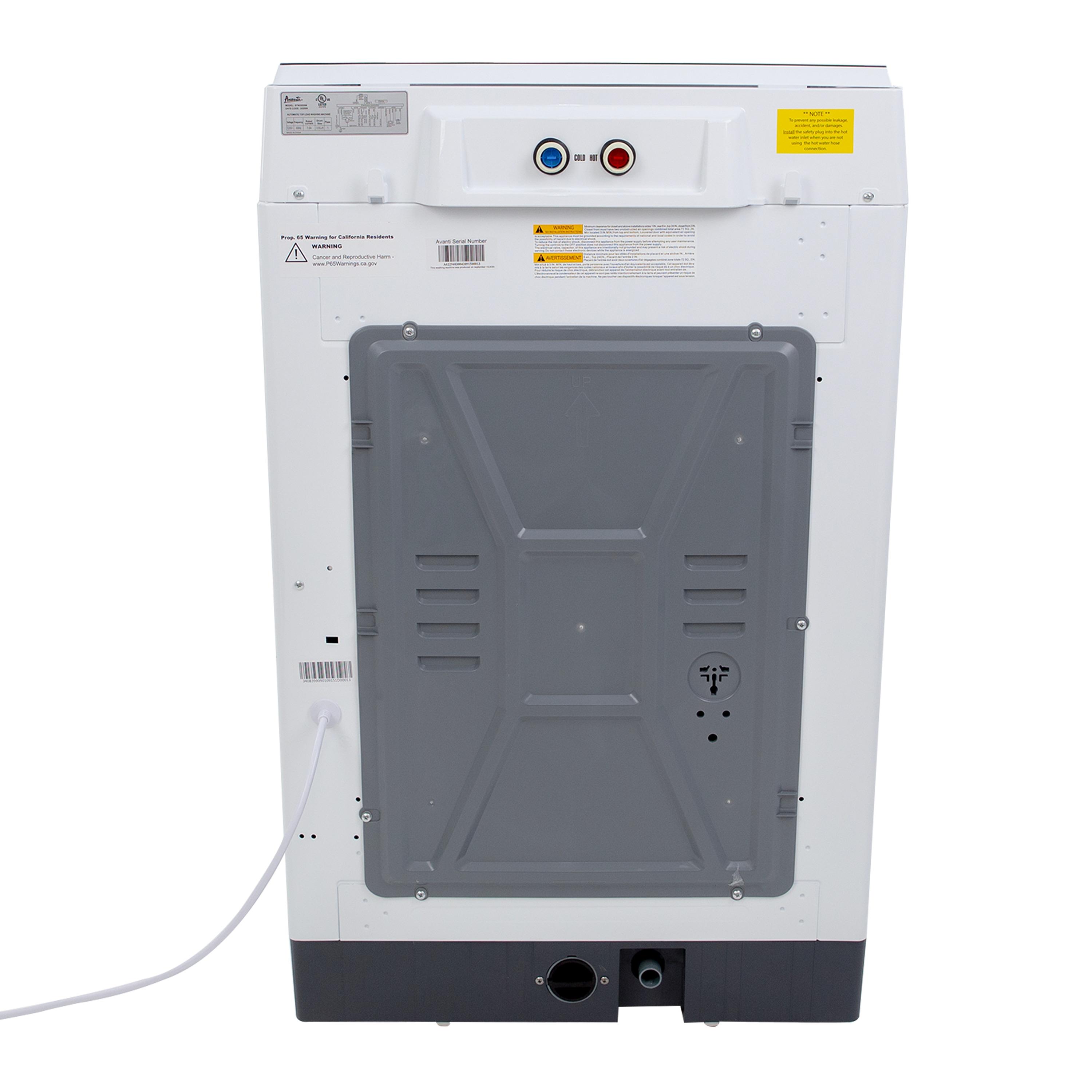 Avanti 3.0 cu. ft. Top Load Washing Machine, in White (STW30D0W)