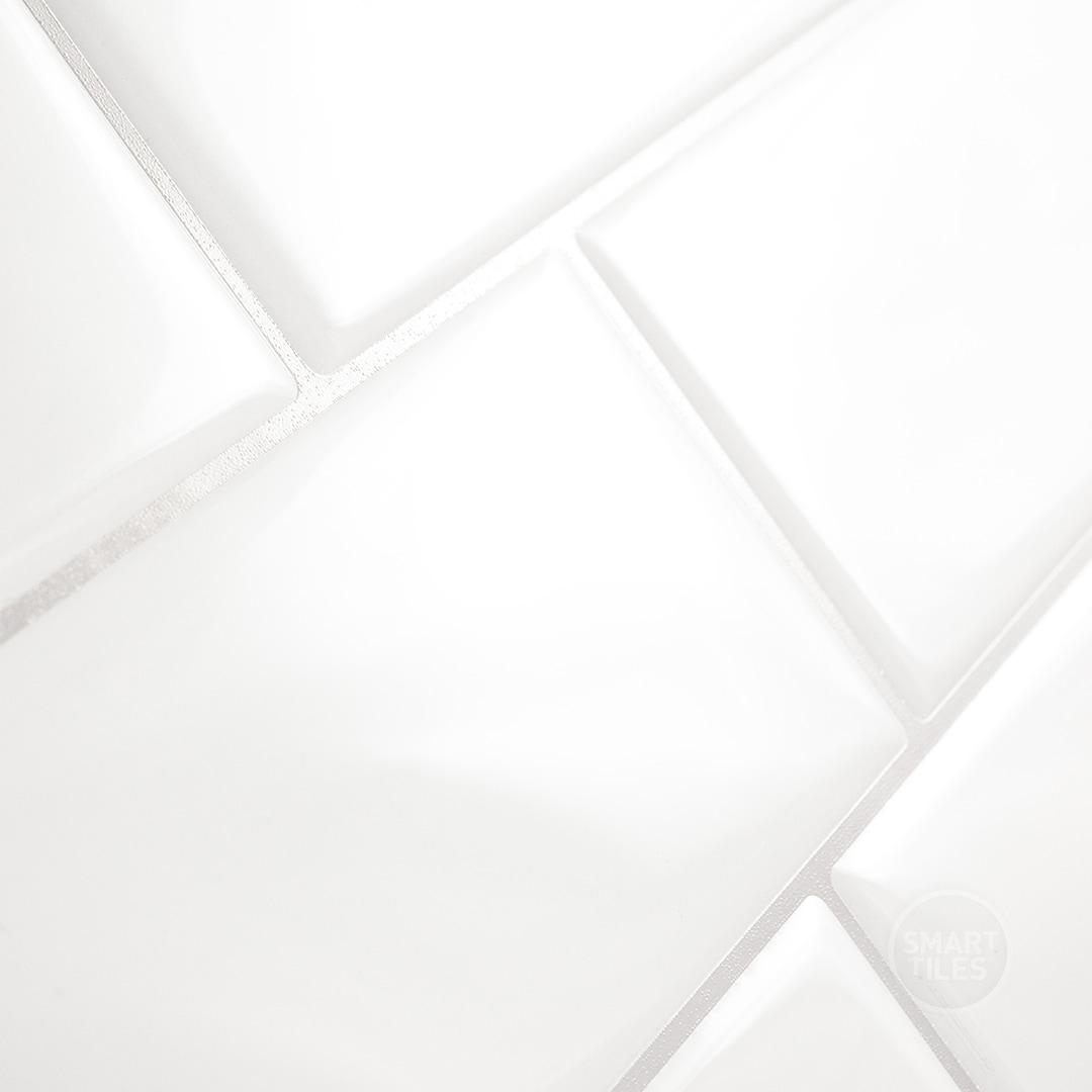Peel and Stick Gel Backsplash Tile Metro 12'' x 8'' (Set of 4)