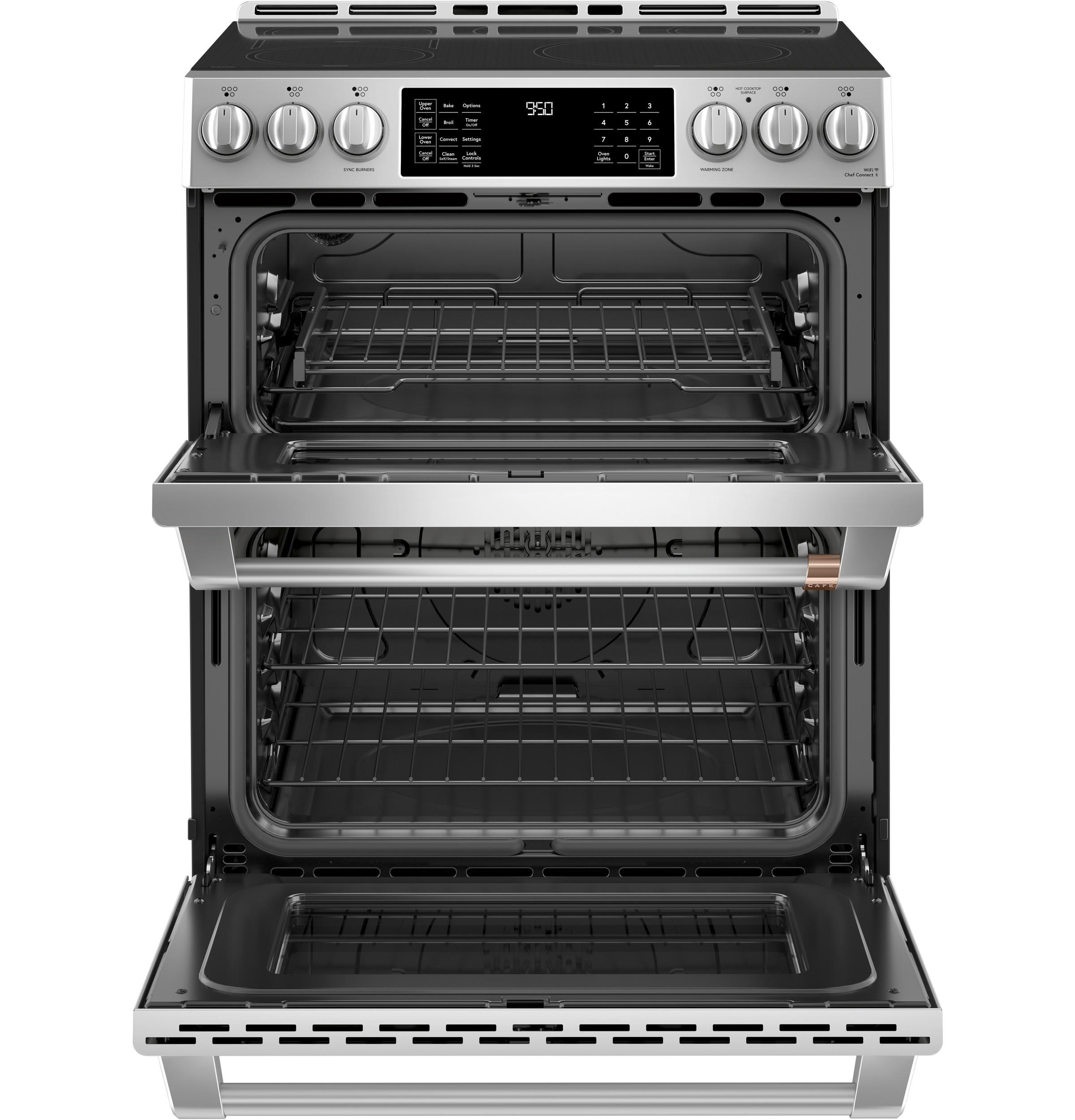 Café 30" 6.7 cu. ft. Smart Slide-in Electric Range with Induction Cooktop