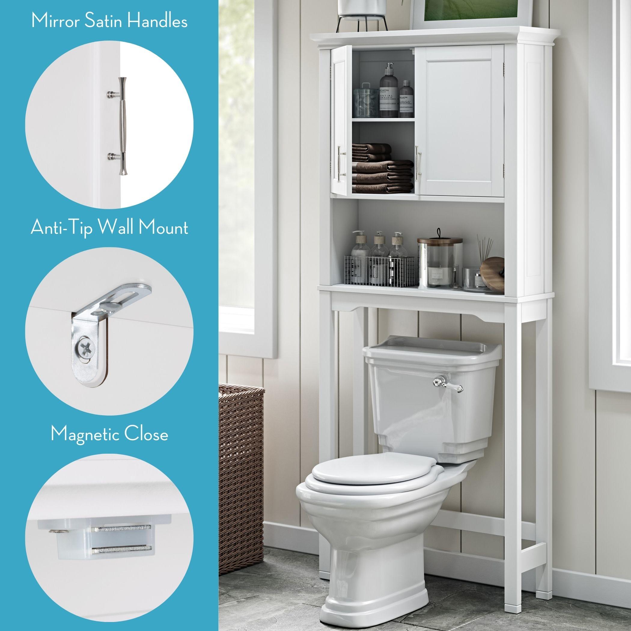 RiverRidge Home RiverRidge Somerset Over the Toilet Bathroom Spacesaver Wall Medicine Storage Cabinet with Adjustable Shelf