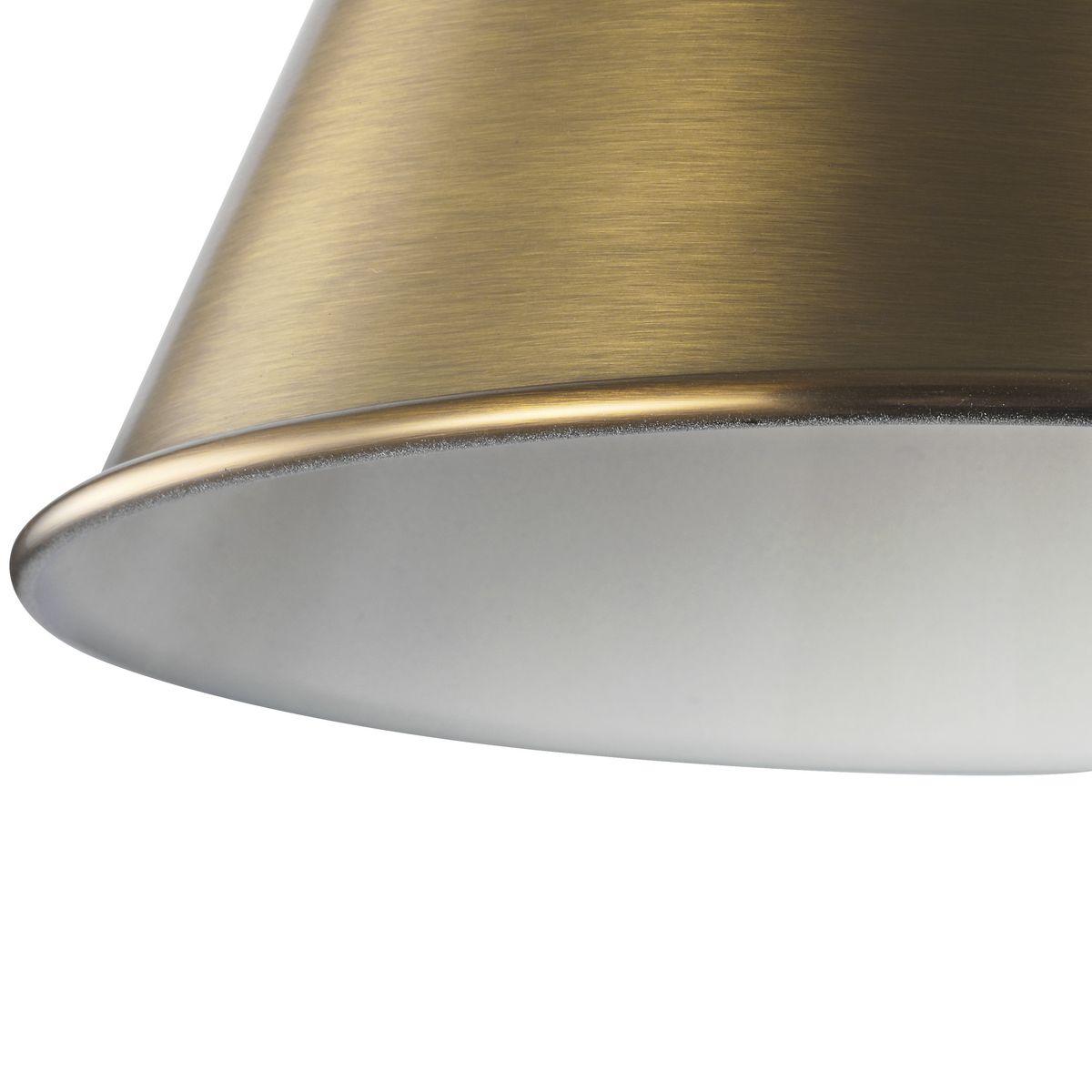 P350199-163-Progress Lighting-Hinton - 1 Light Flush Mount-Vintage Brass Finish