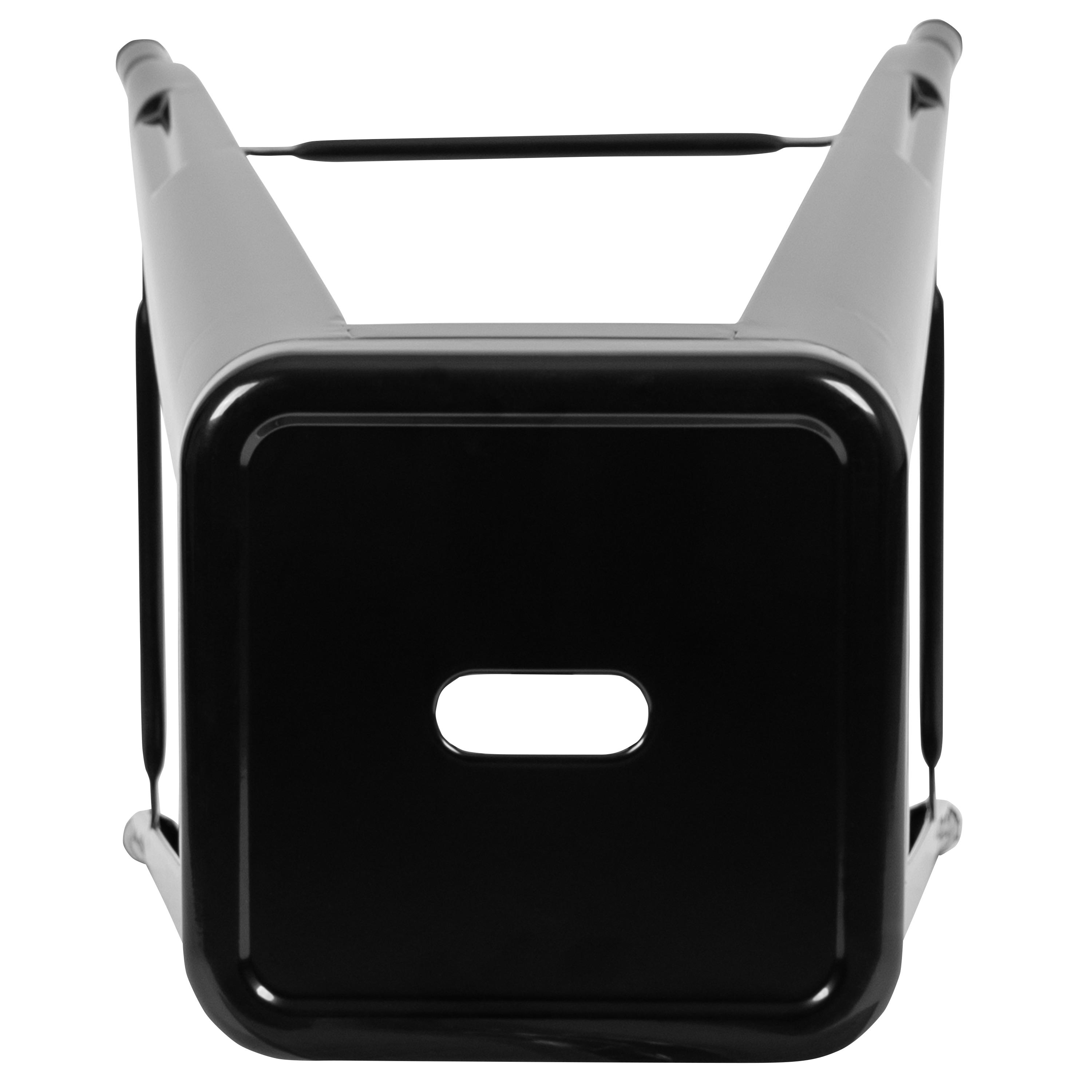 Flash Furniture 30" High Metal Indoor Bar Stool in Black - Stackable Set of 4