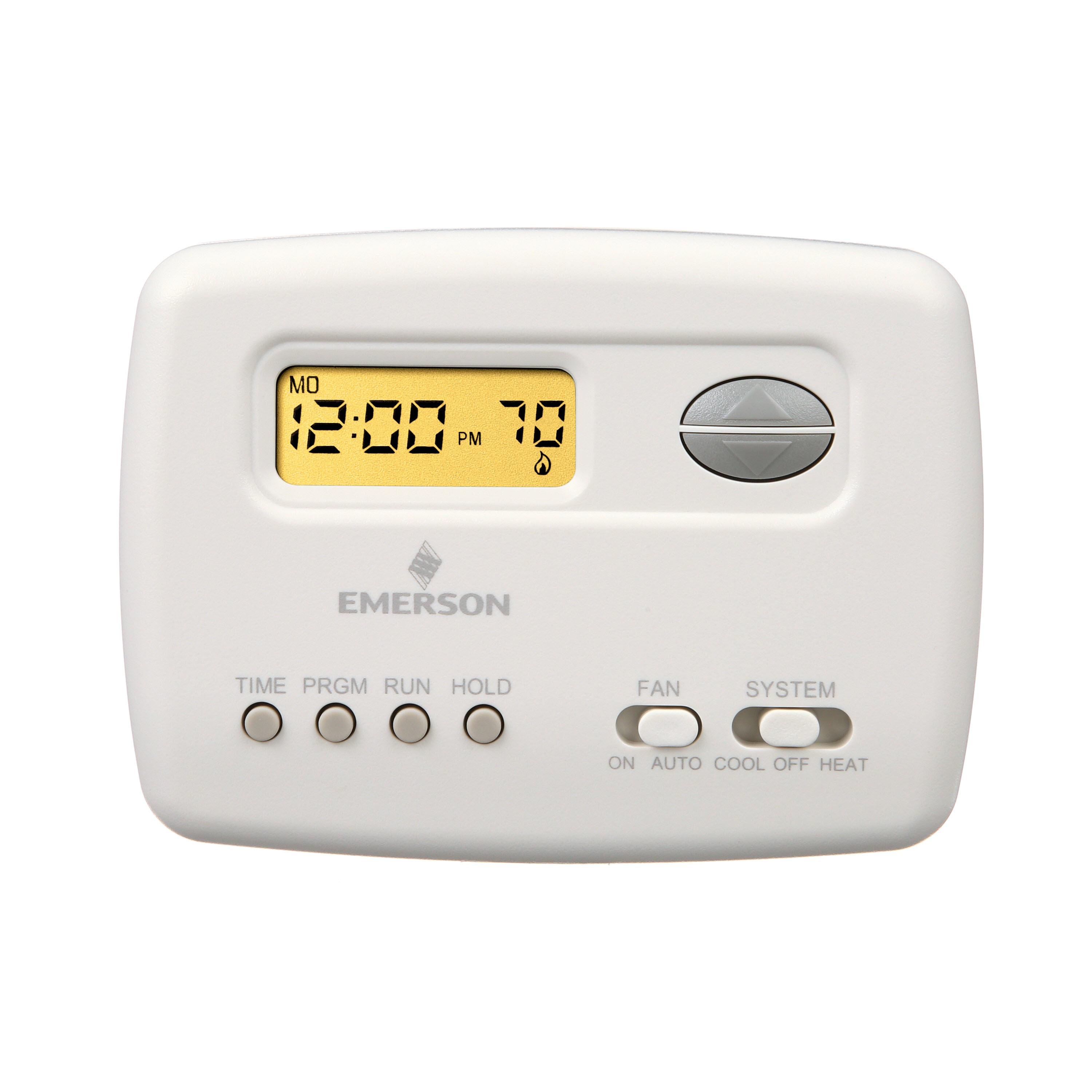Emerson 1F78-151 Single-Stage Programmable Digital Thermostat, 5-2 Day
