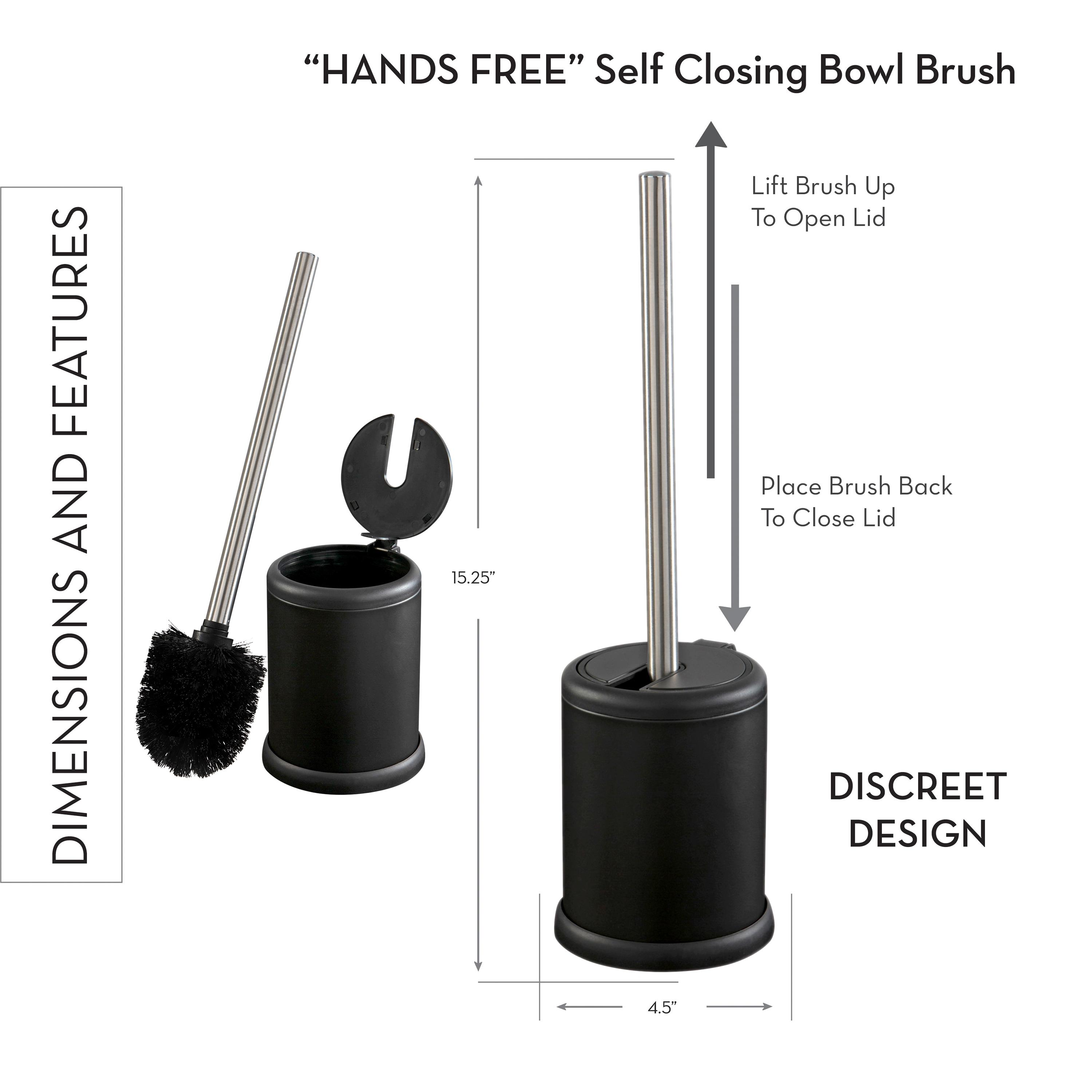Bath Bliss Bath Bliss Metal Toilet Brush And Holder