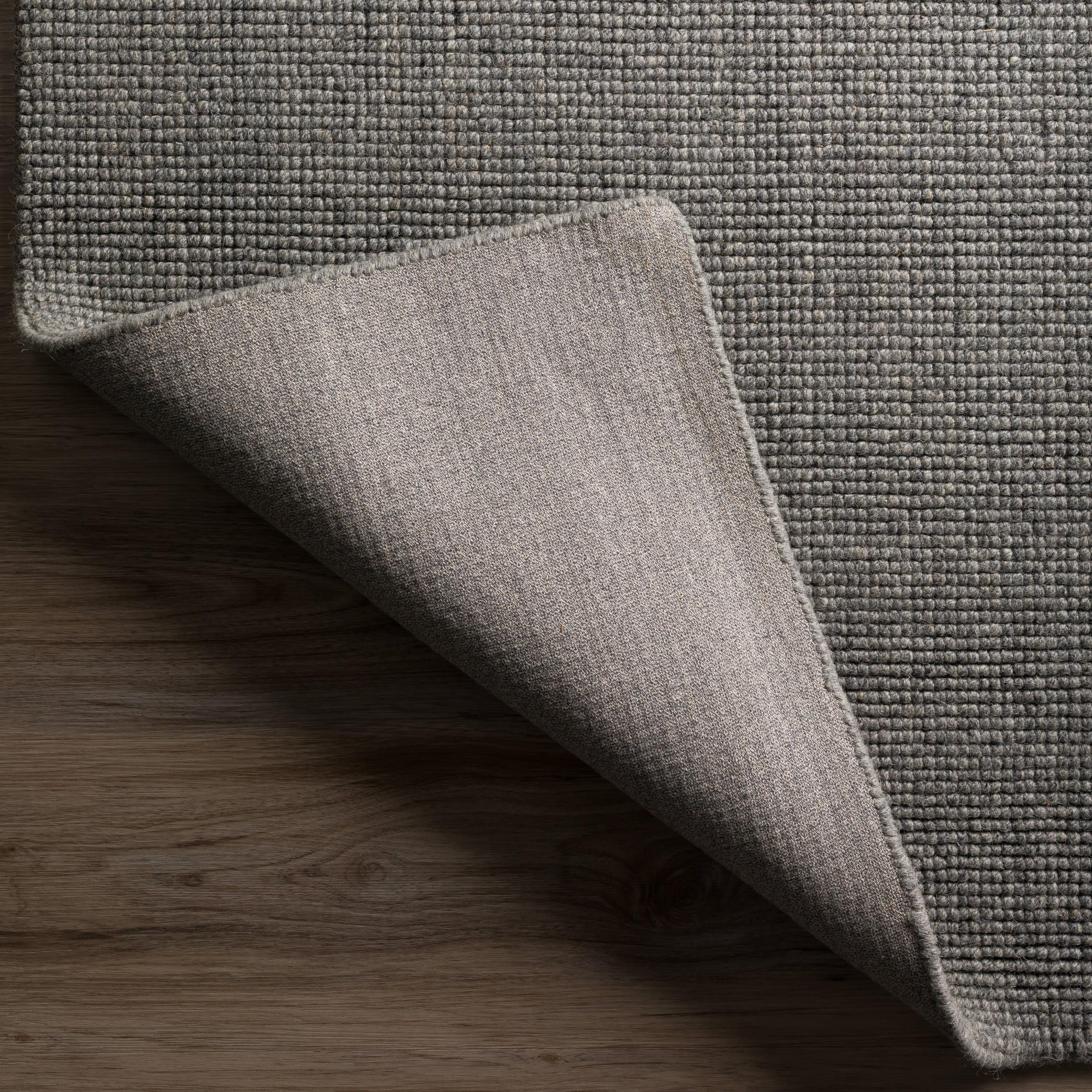 Addison Rugs Jaxon 8' x 10' Rectangle Transitional Wool Area Rug in Pewter Gray