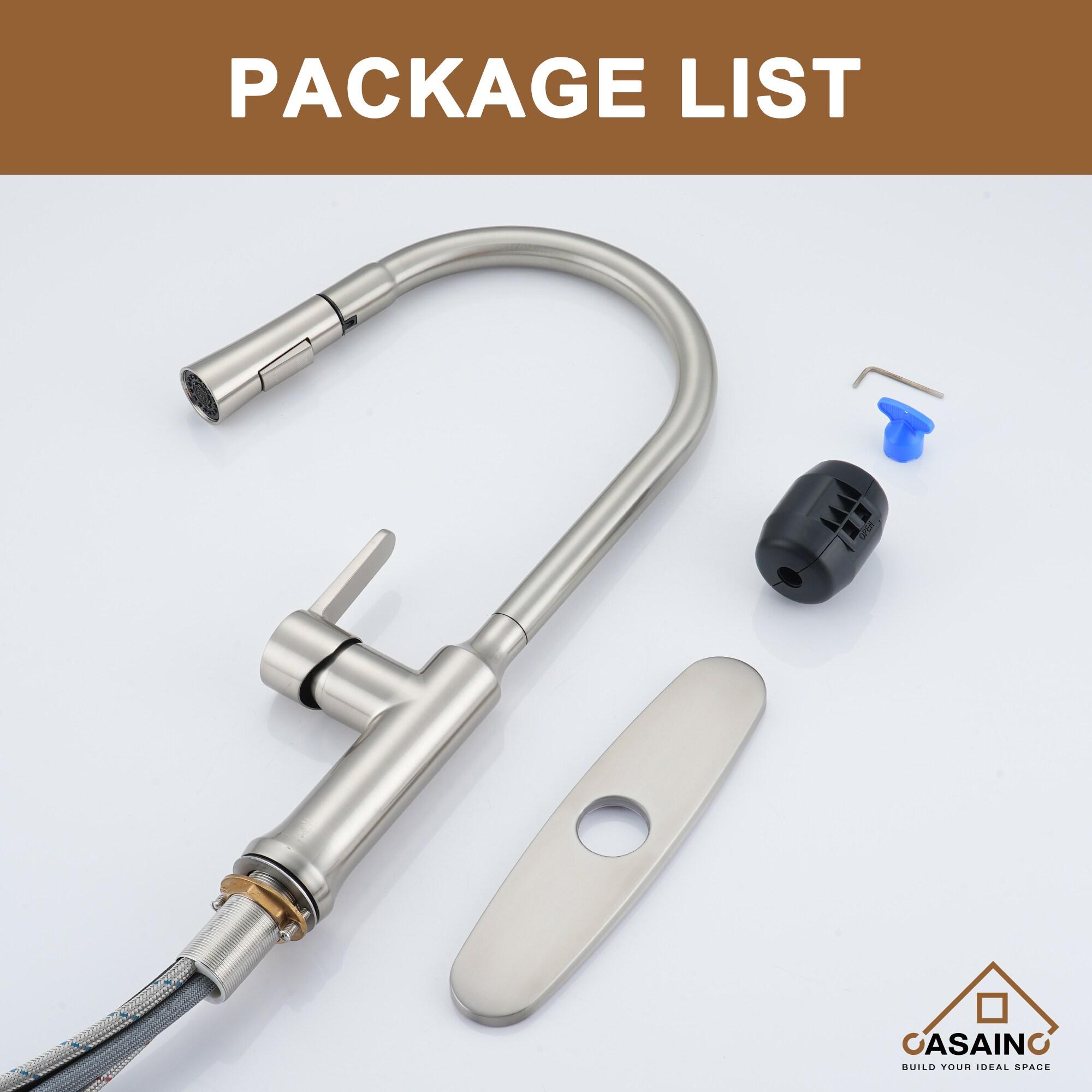 CASAINC CASAINC Single-Handle Pull-Down Kitchen Faucet Single Hole Faucet CA-D4171-BN