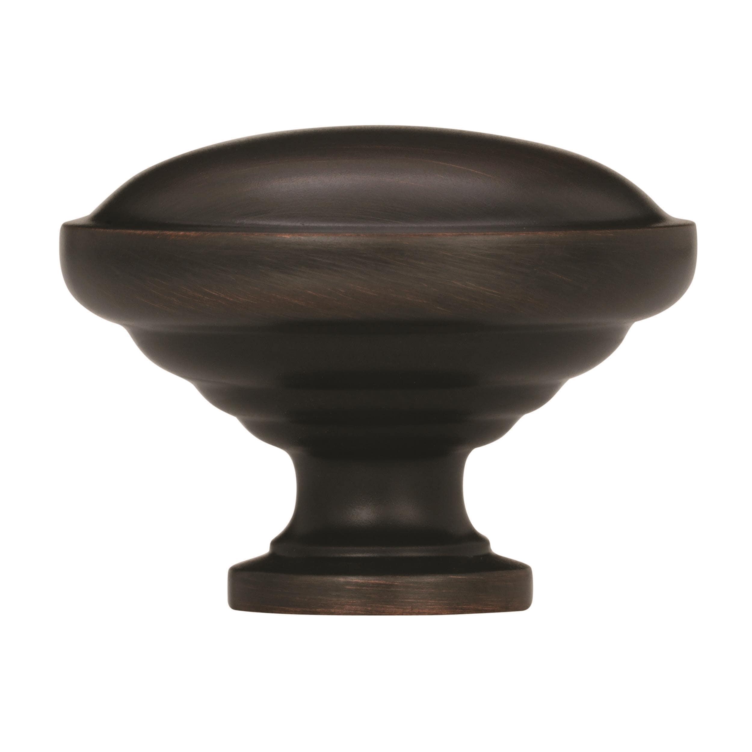 Amerock Allison Round Cabinet Knob 1-1/4 in. D 15/16 in. Oil Rubbed Bronze 1 pk