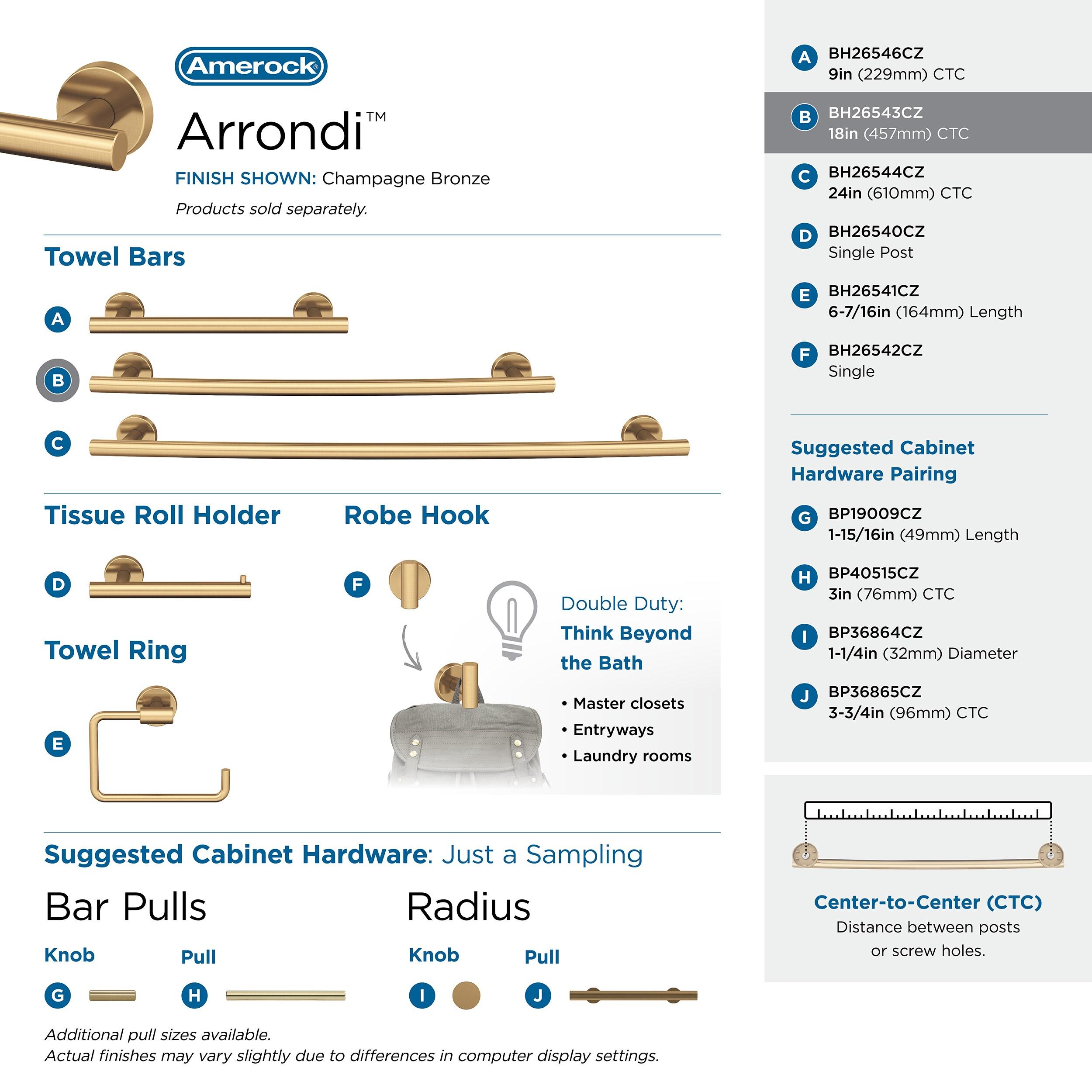 Arrondi™ Wall Mounted Towel Bar