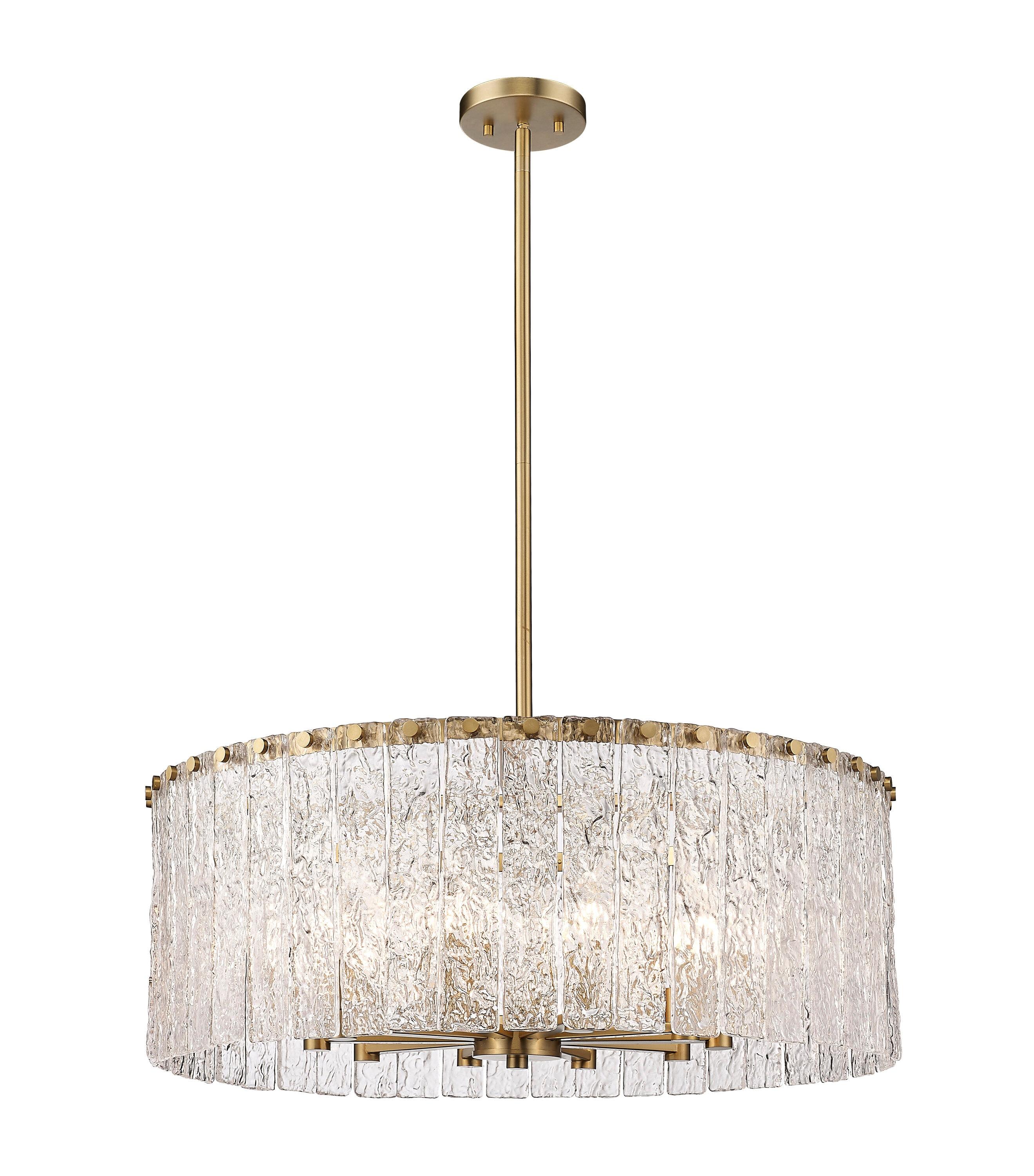 Z-Lite Glacier 10 - Light Chandelier in  Modern Gold