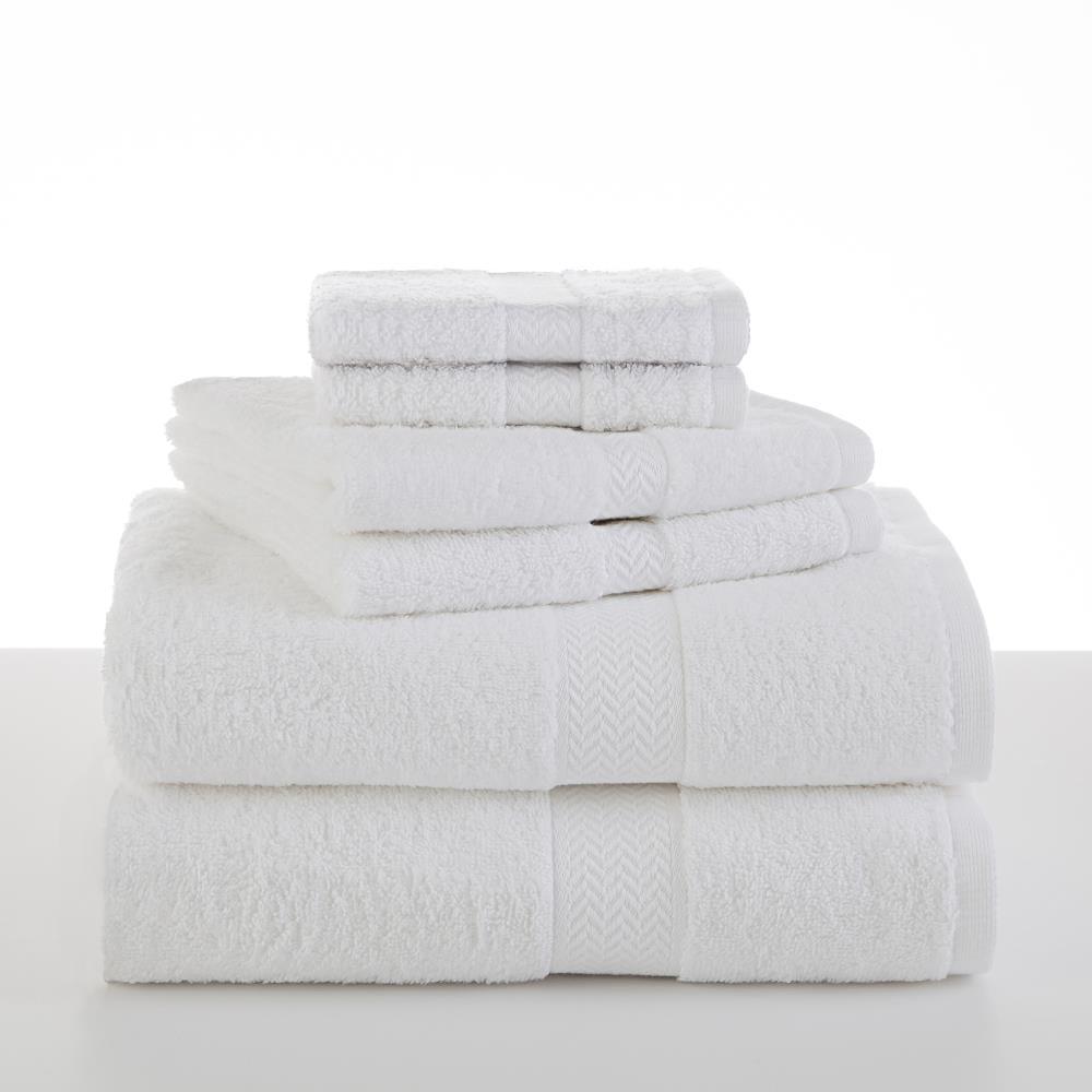 Martex 6 Piece Luxury Cotton Towel Set, 2 Bath Towels, 2 Hand Towels, 2 Washcloths 500 GSM 100% Ring Spun Cotton Highly Absorbent Soft Towels for Bathroom For Everyday Use, Hotel & Spa