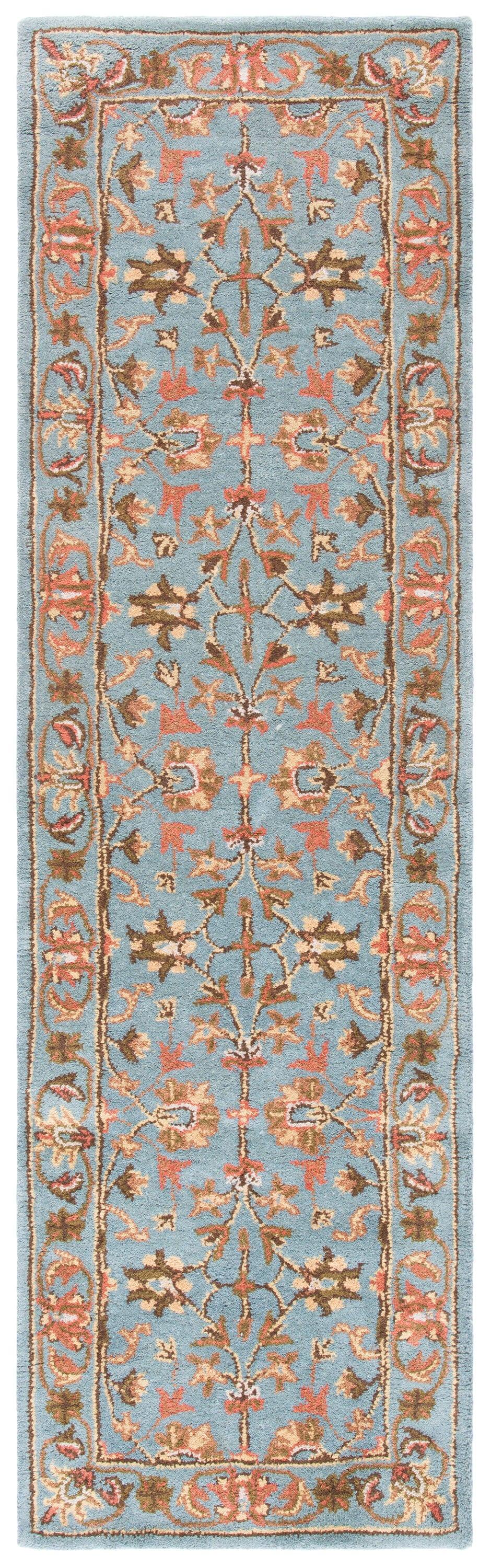 Heritage HG969 Hand Tufted Runner Rug - Blue/Blue - 2'3"x8' - Safavieh.