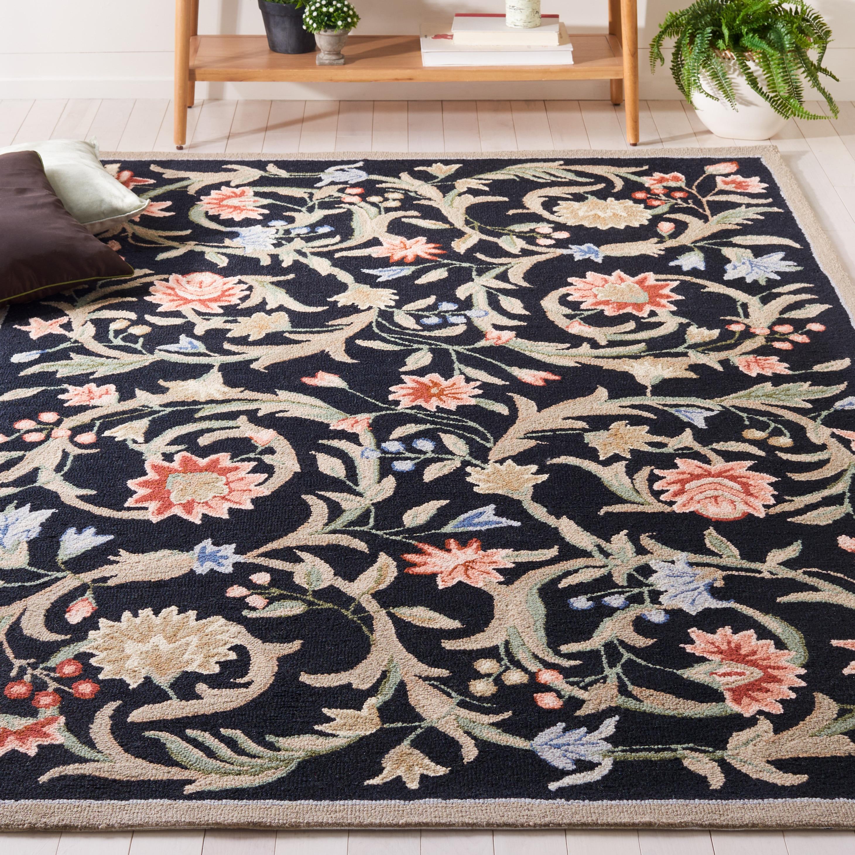 Chelsea HK248B Power Loomed Accent Rug - Black - 2'6"x4' - Safavieh.