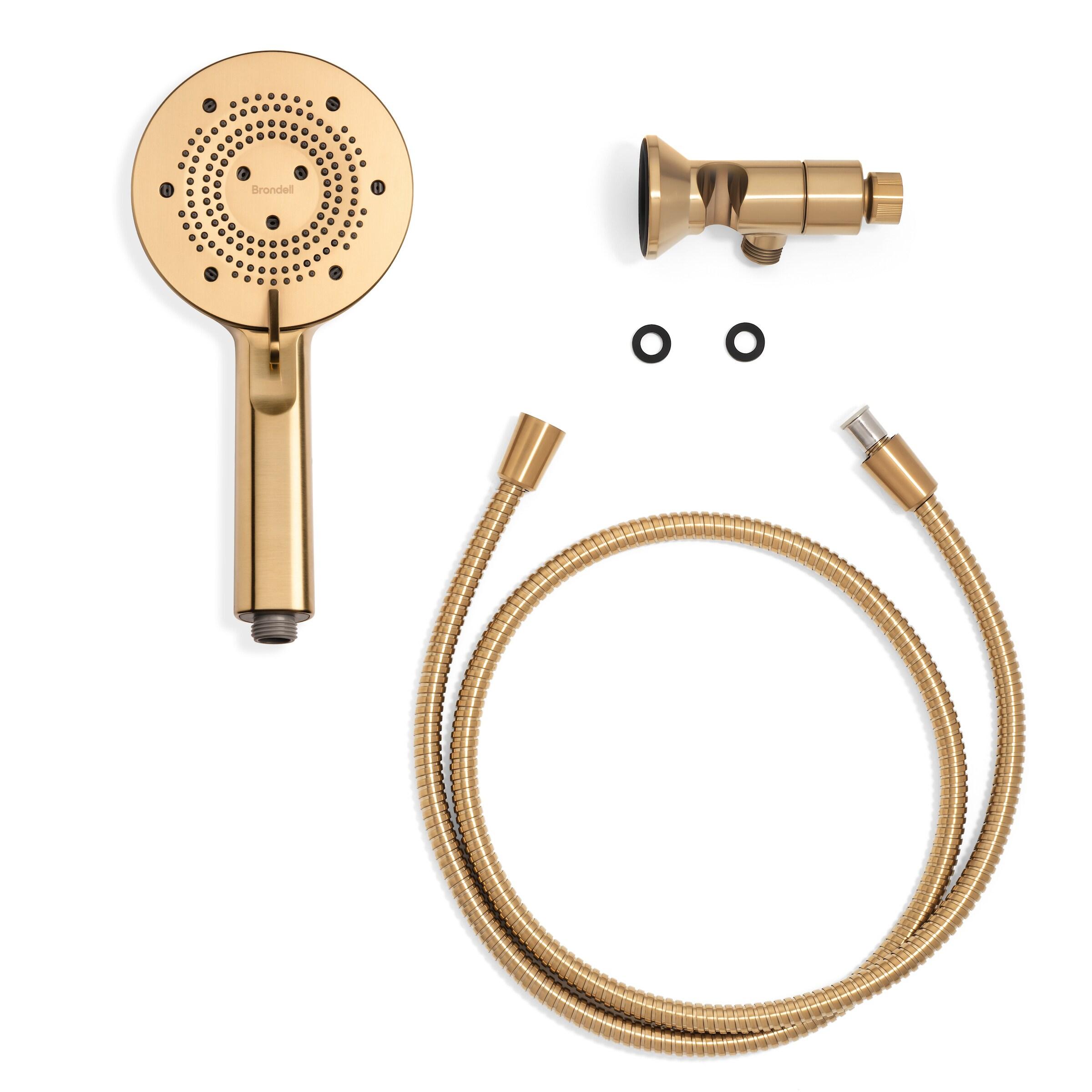 Matte Gold Stainless Steel Handheld Wall Mounted Shower Head