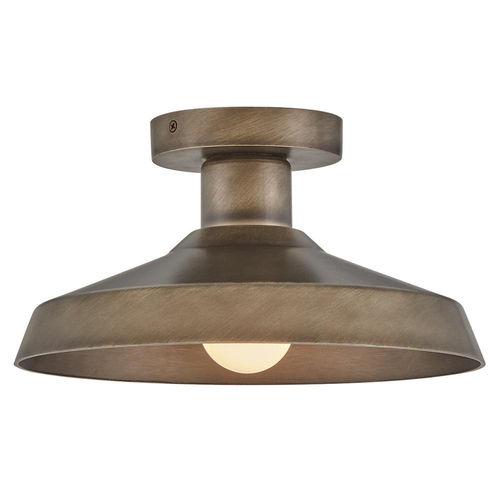 Forge Burnished Bronze Outdoor Flush Mount
