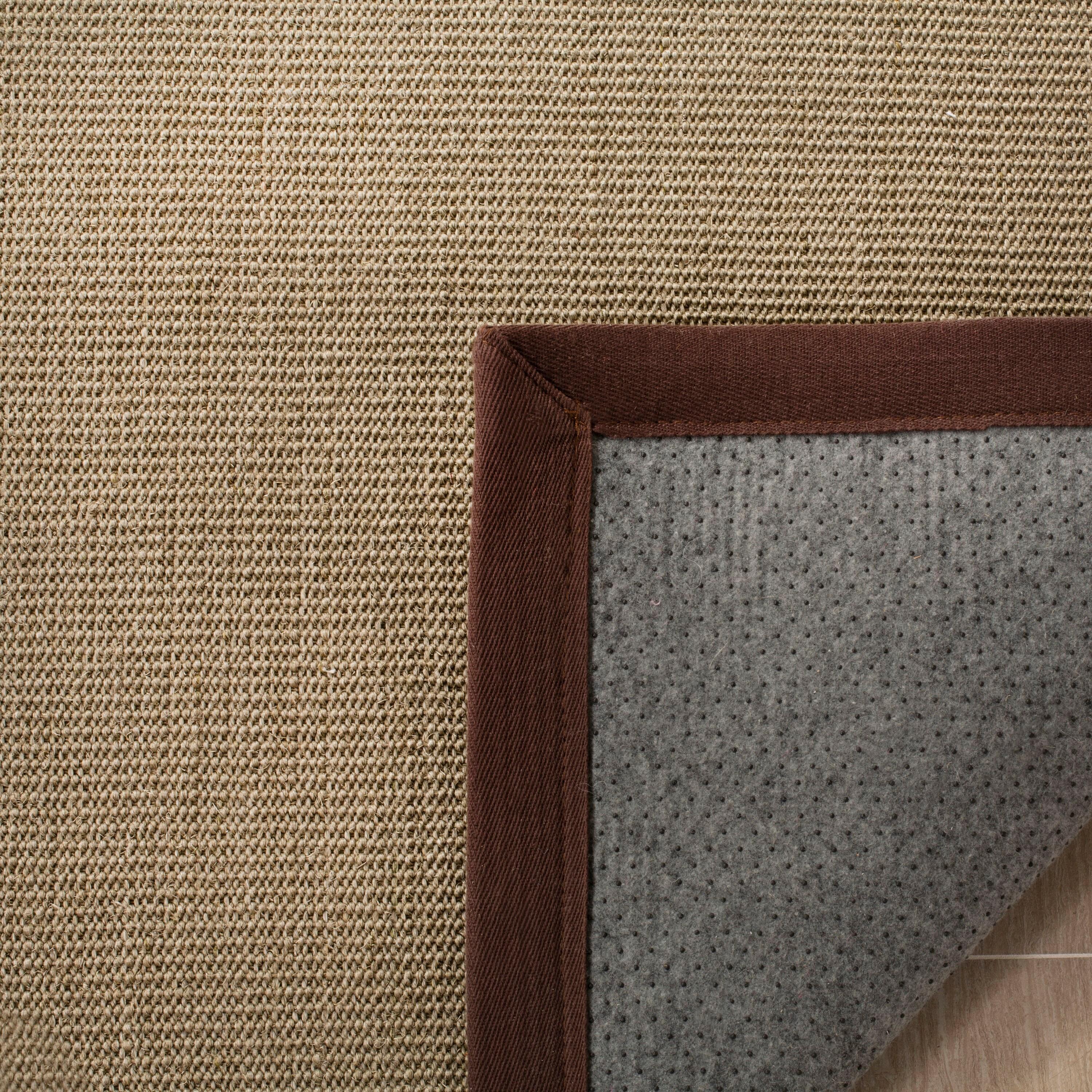 Natural Fiber NF131 Power Loomed Indoor Accent Rug - Sage/Brown - 3'x5' - Safavieh