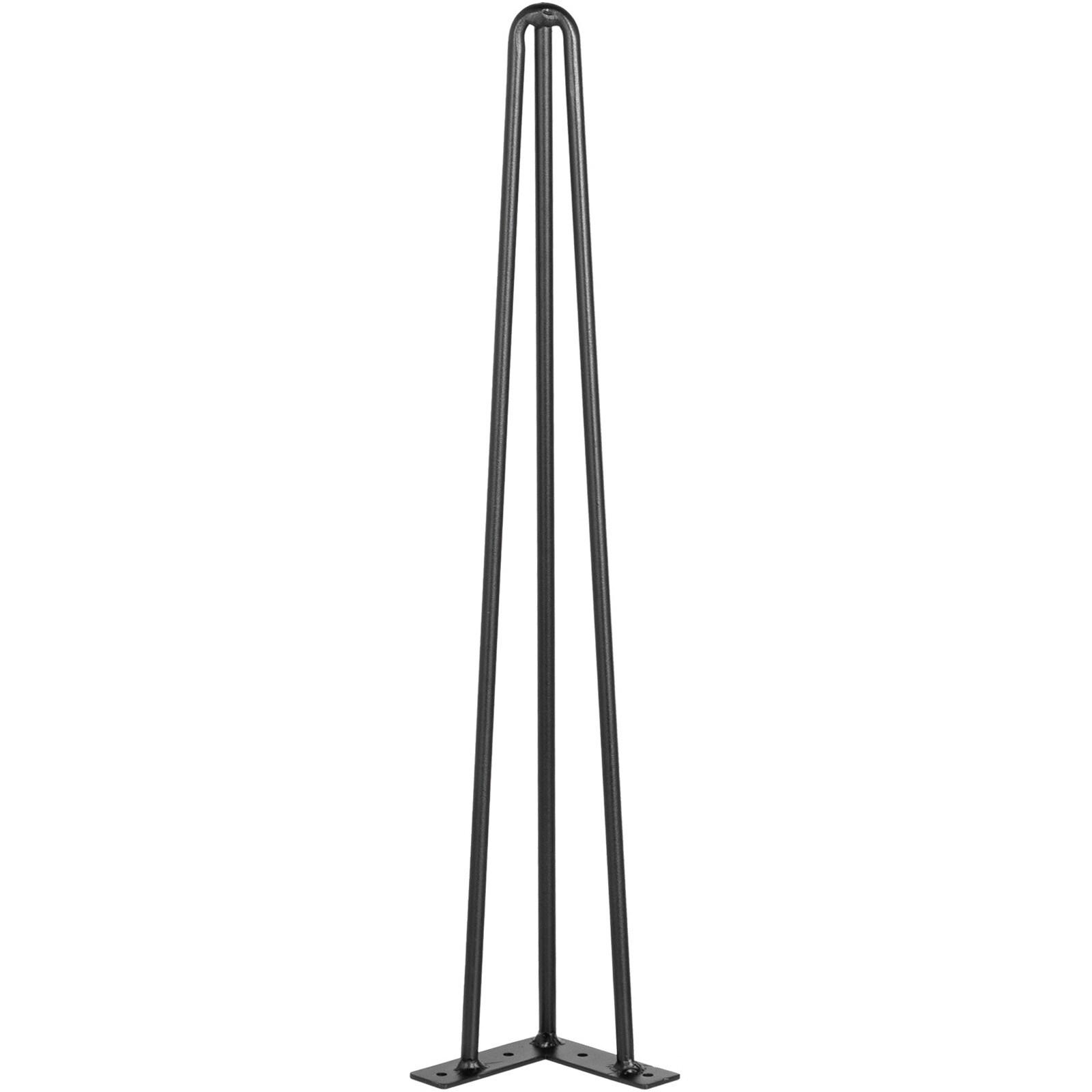 VEVOR Hairpin Table Legs, Set of 4, 18" Black Desk Legs, 880lbs Load Capacity