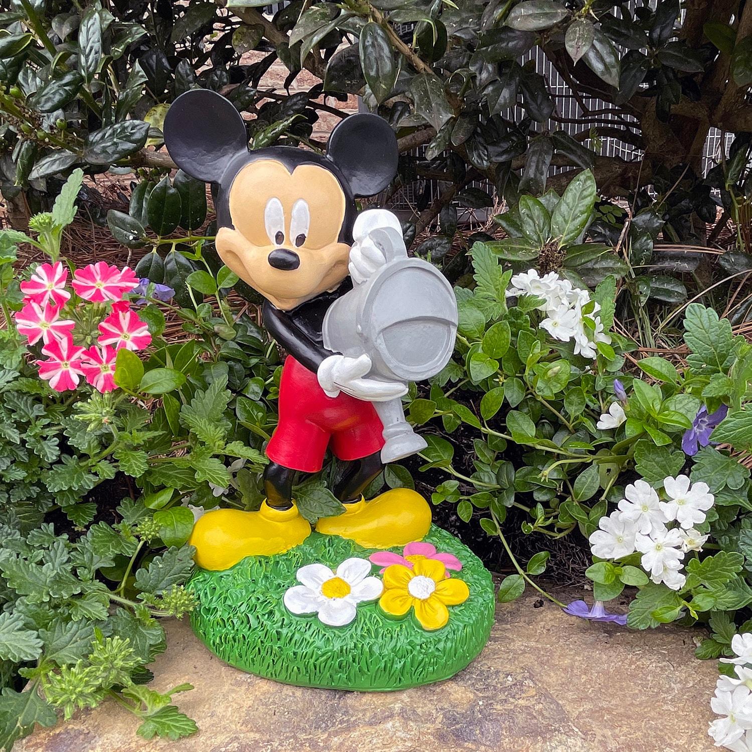 Back Yard Glory Disney Mickey Mouse with Watering Can Garden Statue