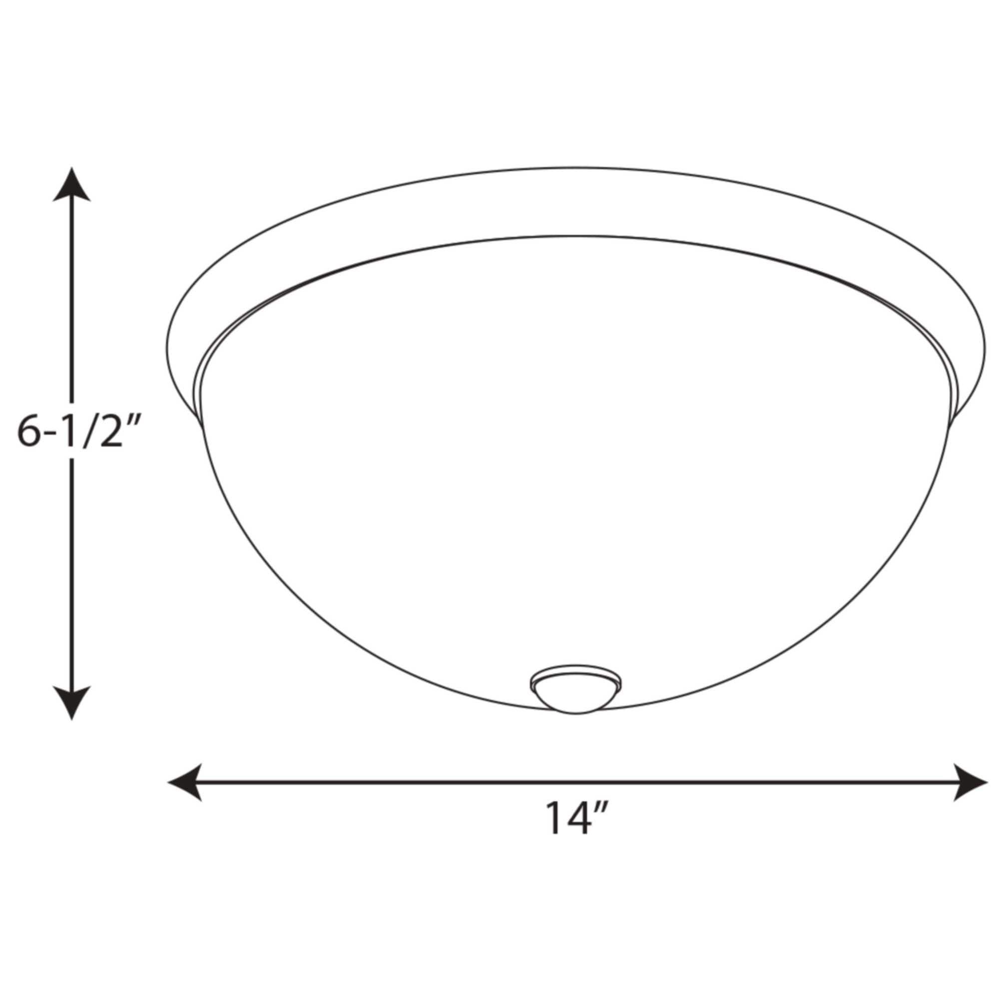 Progress Lighting, Dome Collection, 2-Light Flush Mount, Brushed Nickel, Etched Glass, Material: Steel