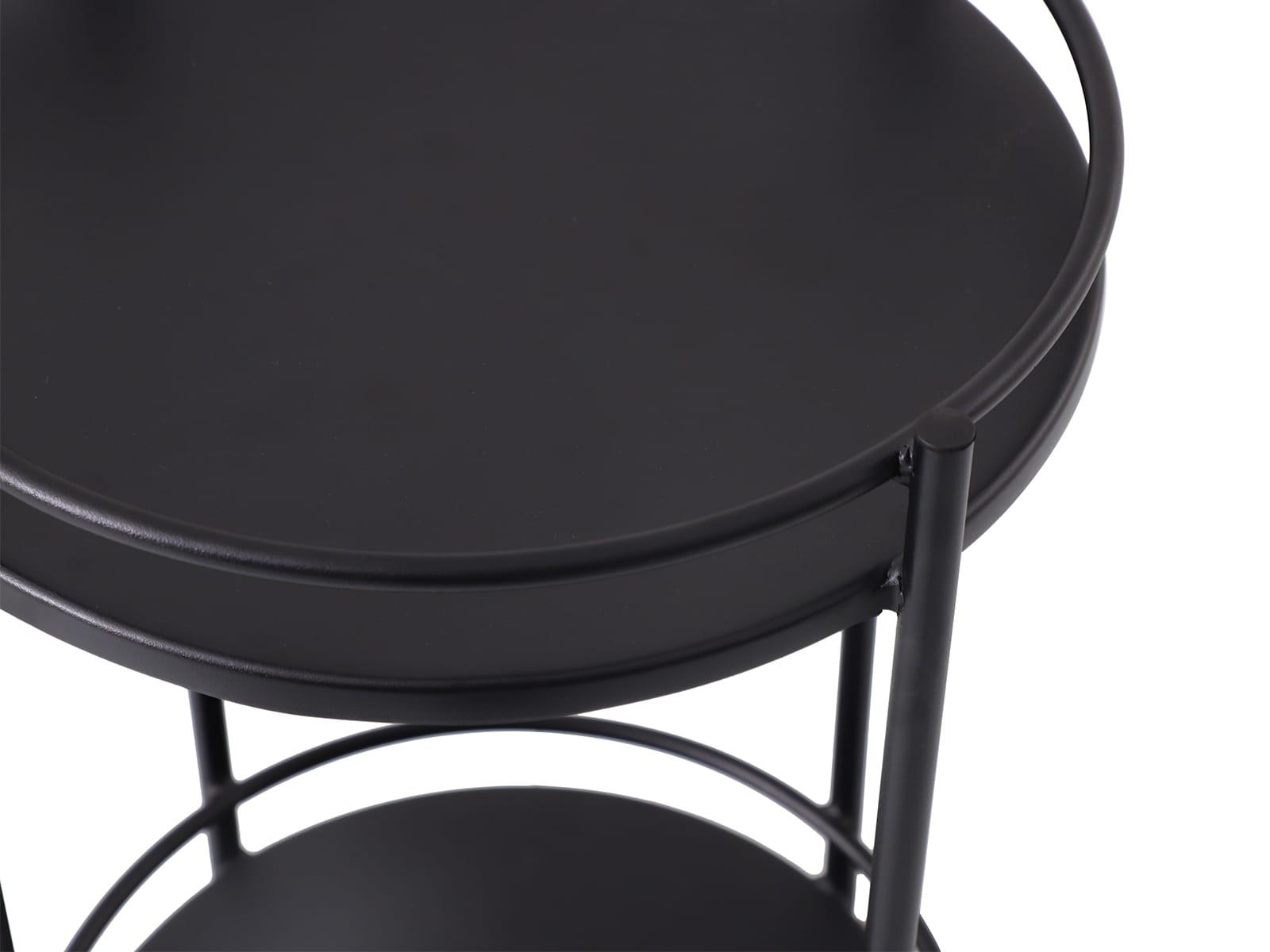 Style Selections Black Steel Outdoor Serving Cart