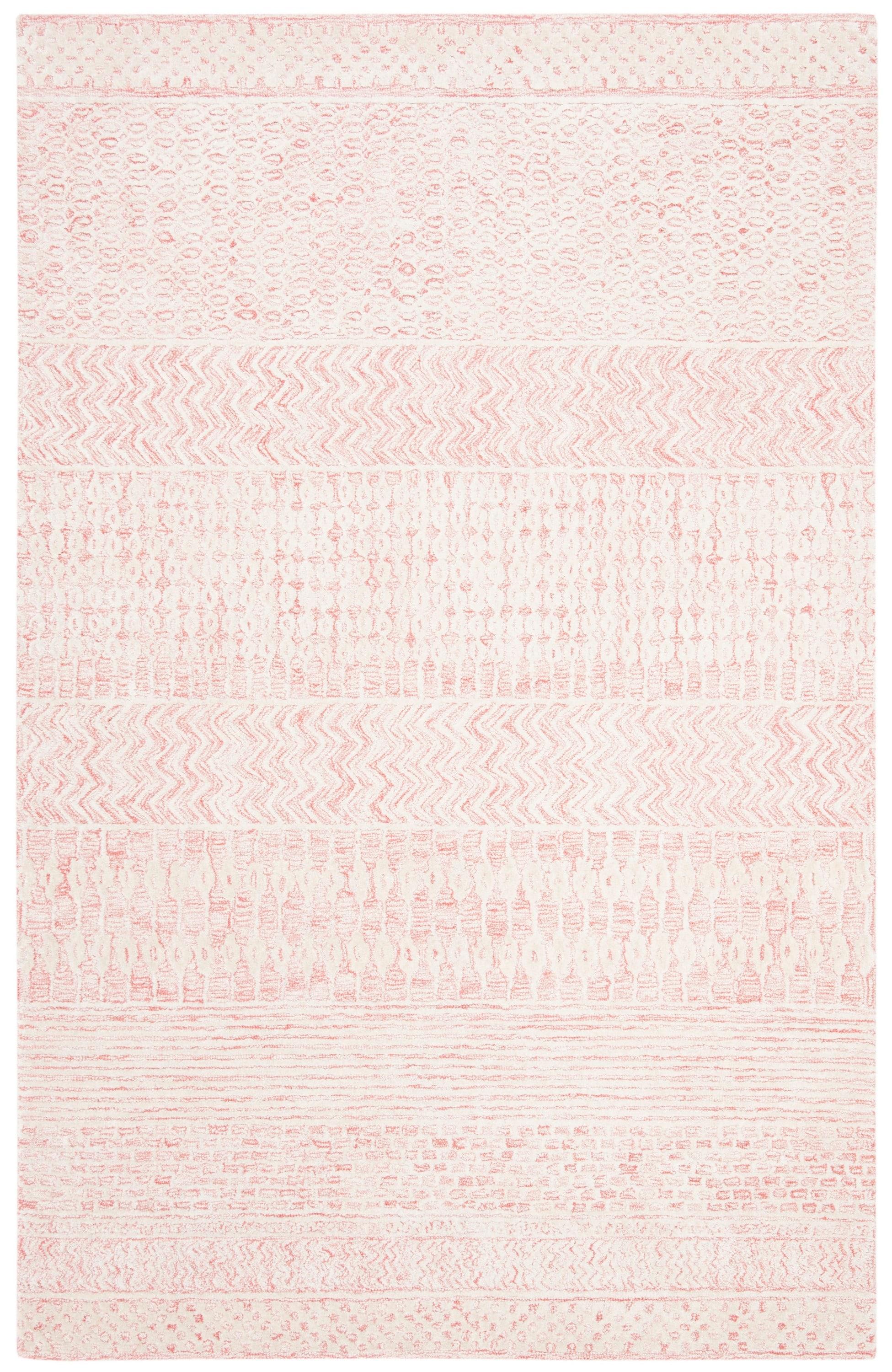 Glamour GLM538 Hand Tufted Indoor Area Rug - Light Pink/Ivory - 4'x6' - Safavieh