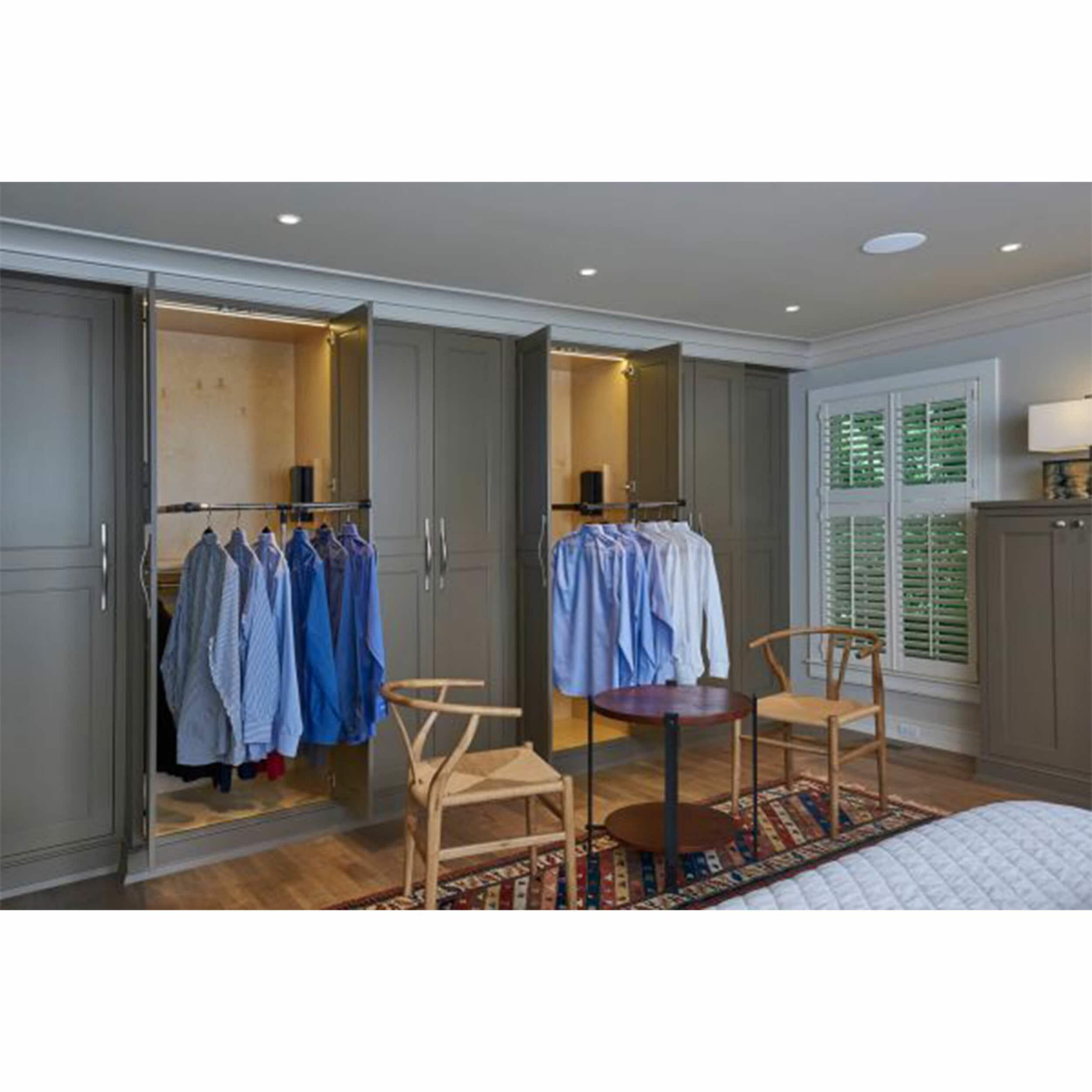 Rev-A-Shelf 26"-35" Pull Down Adjustable Side Mounted Closet Rod for Kitchen/ Bathroom Cabinets with Telescoping Handle & Hardware, Chrome, CPDR-2635
