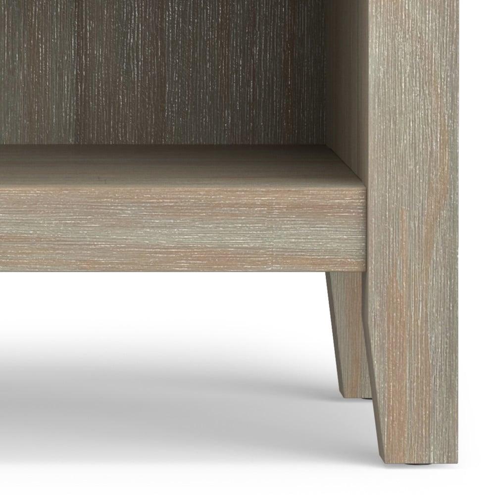 Simpli Home Artisan 24"W Solid Wood Nightstand with Drawer and Shelves