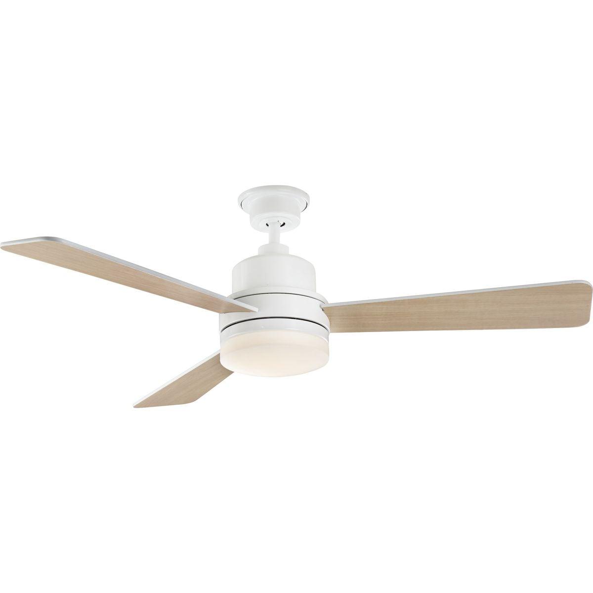 P2556-3030K-Progress Lighting-Trevina II - Wide - Ceiling Fan - 1 Light - Wall Control in Modern style - 52 Inches wide by 15.75 Inches high-White