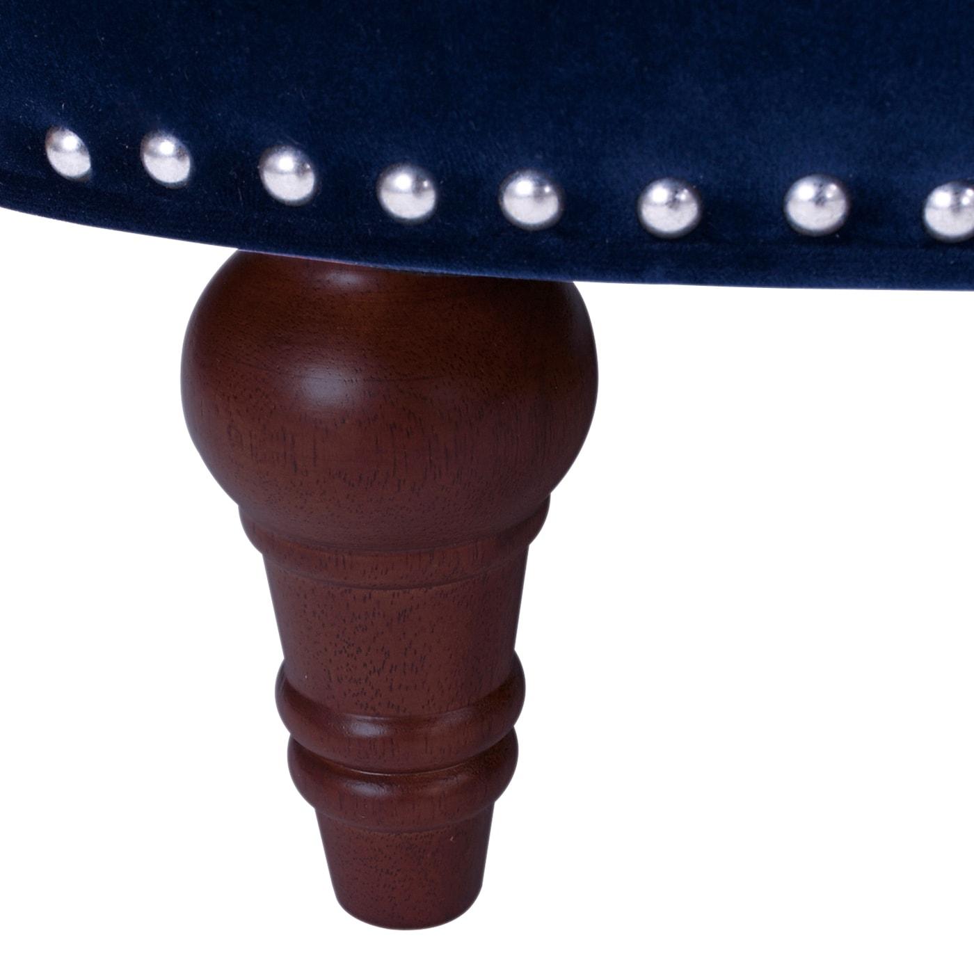 Jennifer Taylor Home La Rosa 84" Victorian Chesterfield Living Room Tufted Sofa Couch, Navy Blue