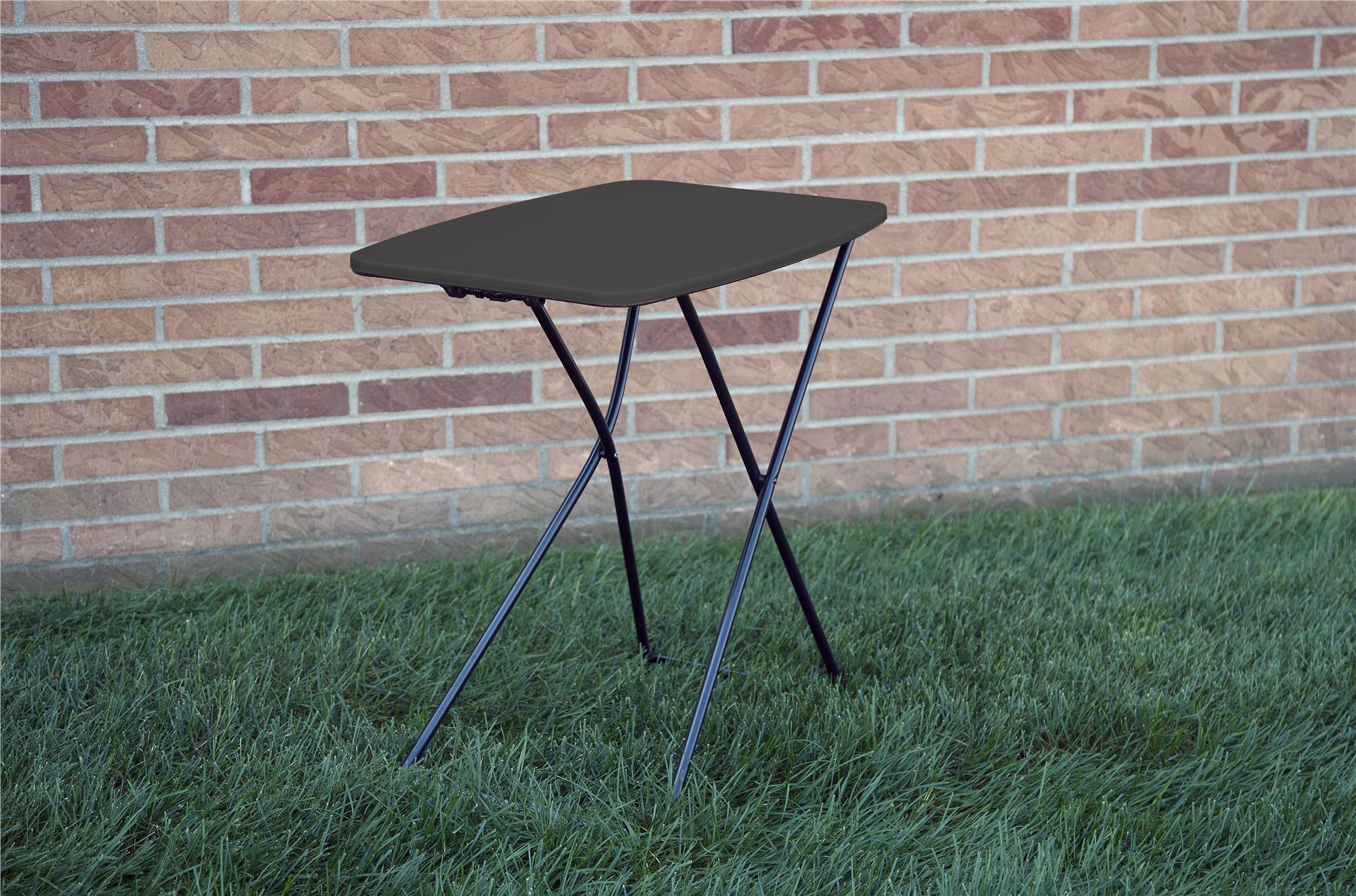 COSCO Personal Folding Activity Table, Multi-Purpose, Adjustable Height, Black, 2-Pack