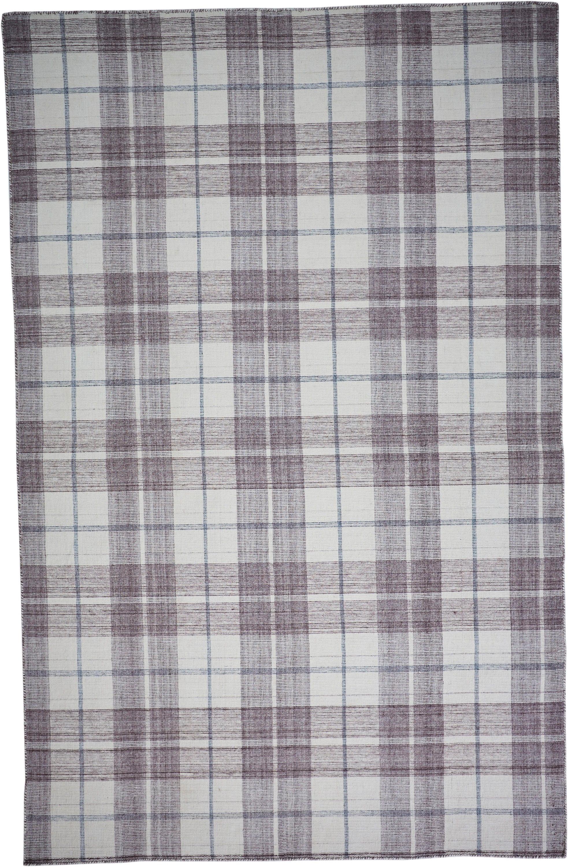 Feizy Crosby Transitional Plaid, Gray/Taupe/Ivory, 3'6" x 5'6" Accent Rug Easy Care Fade Resistant Stain Resistant Rustic Floor Rug for Living room Bedroom