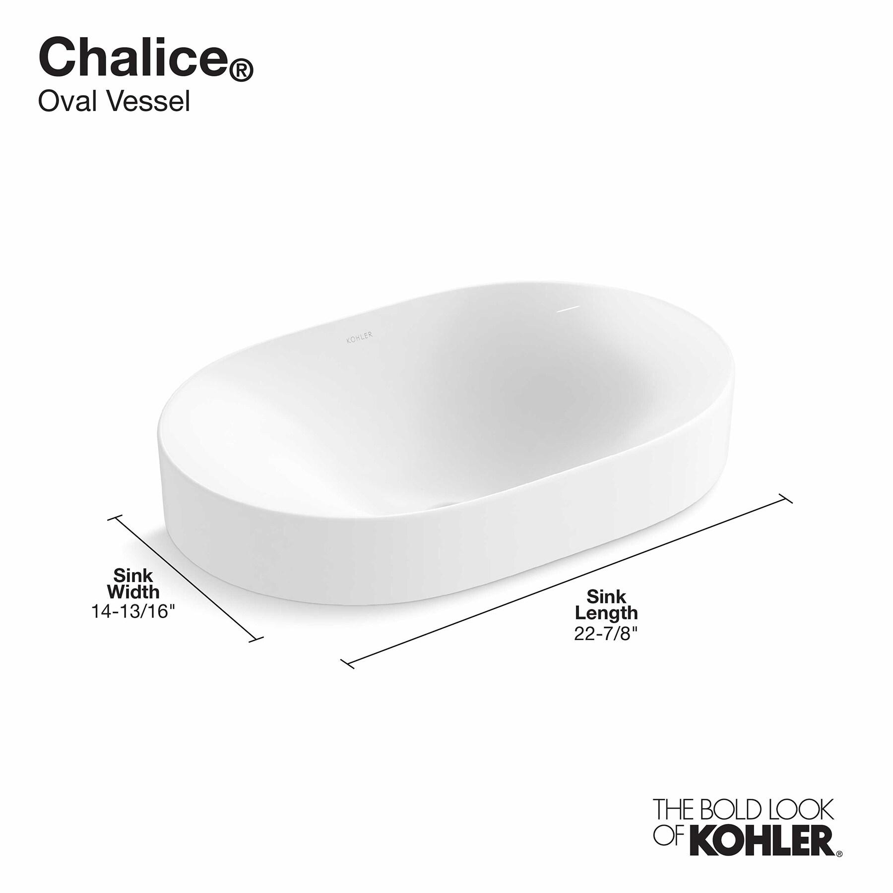 Chalice Oval Vessel Bathroom Sink