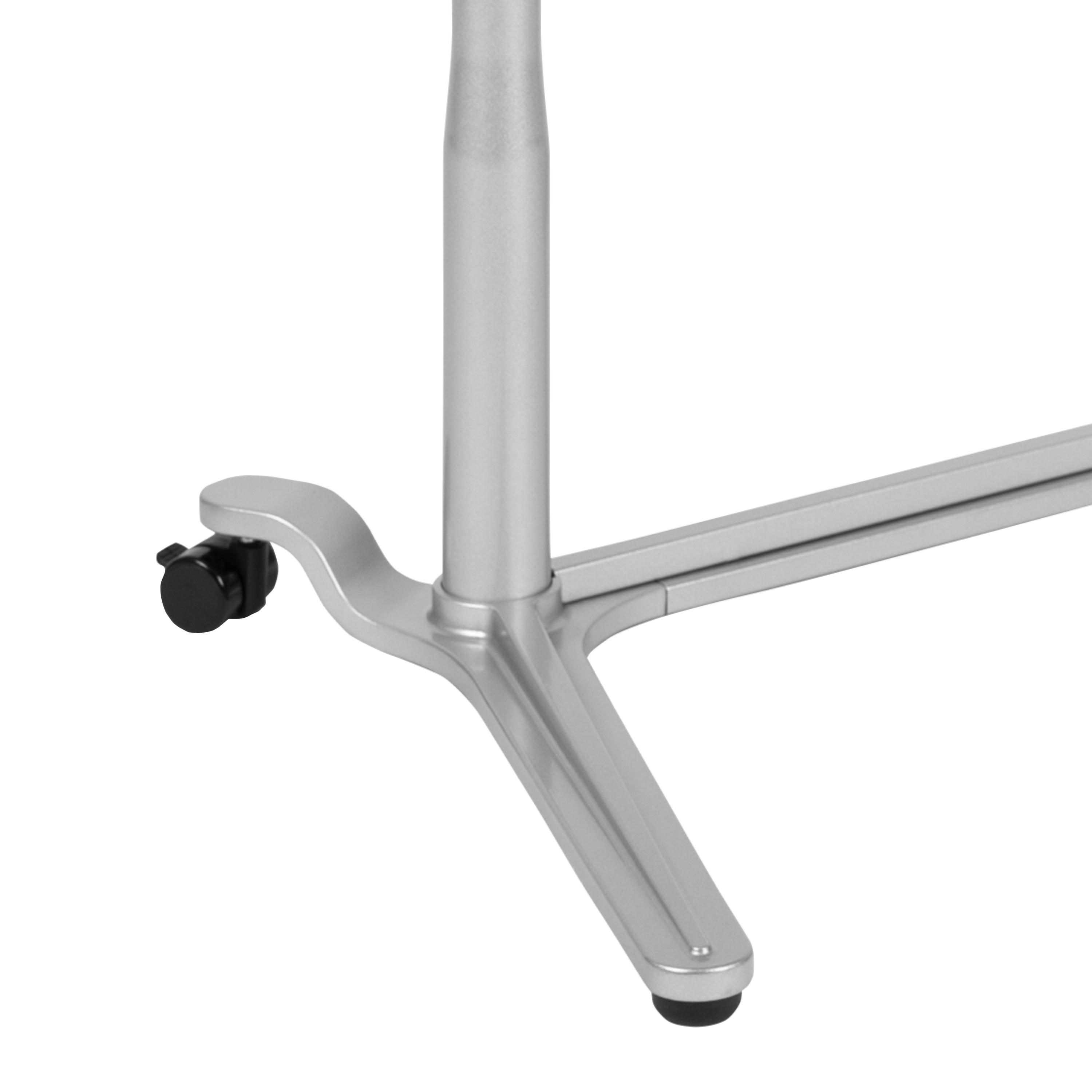 Flash Furniture Sit-Down, Stand-Up Cherry Computer Ergonomic Desk with 37.375"W Top (Adjustable Range 29" - 40.75")