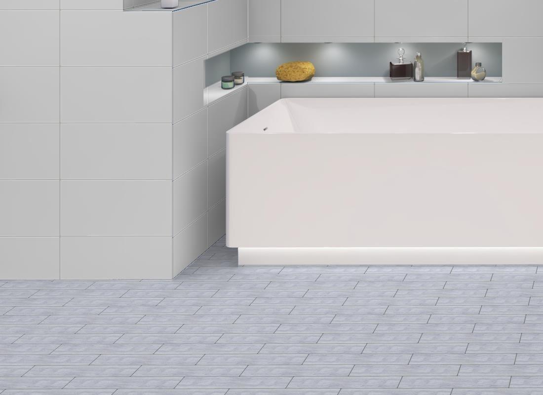 Kendel 3'' x 14'' Glass Subway Kitchen Backsplash and Shower Wall Tile