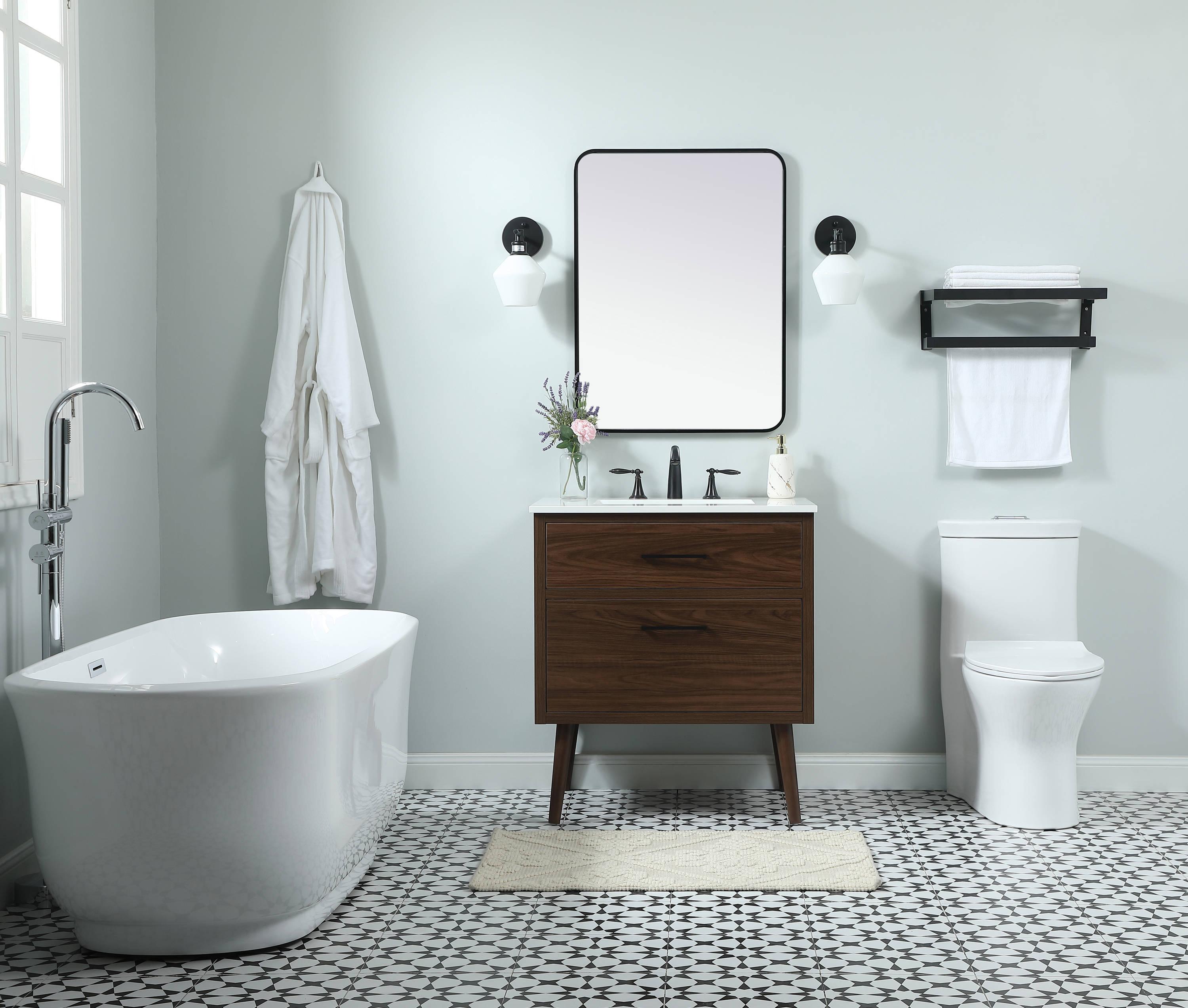 Elegant Kitchen and Bath Elegant Kitchen and Bath 30 Inch Single Bathroom Vanity