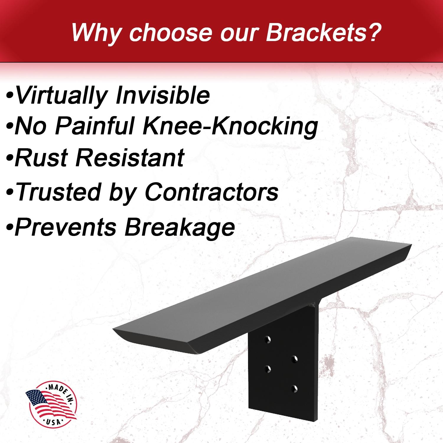 The Original Granite Bracket The Original T Brace Countertop Support Bracket - (Aluminum)