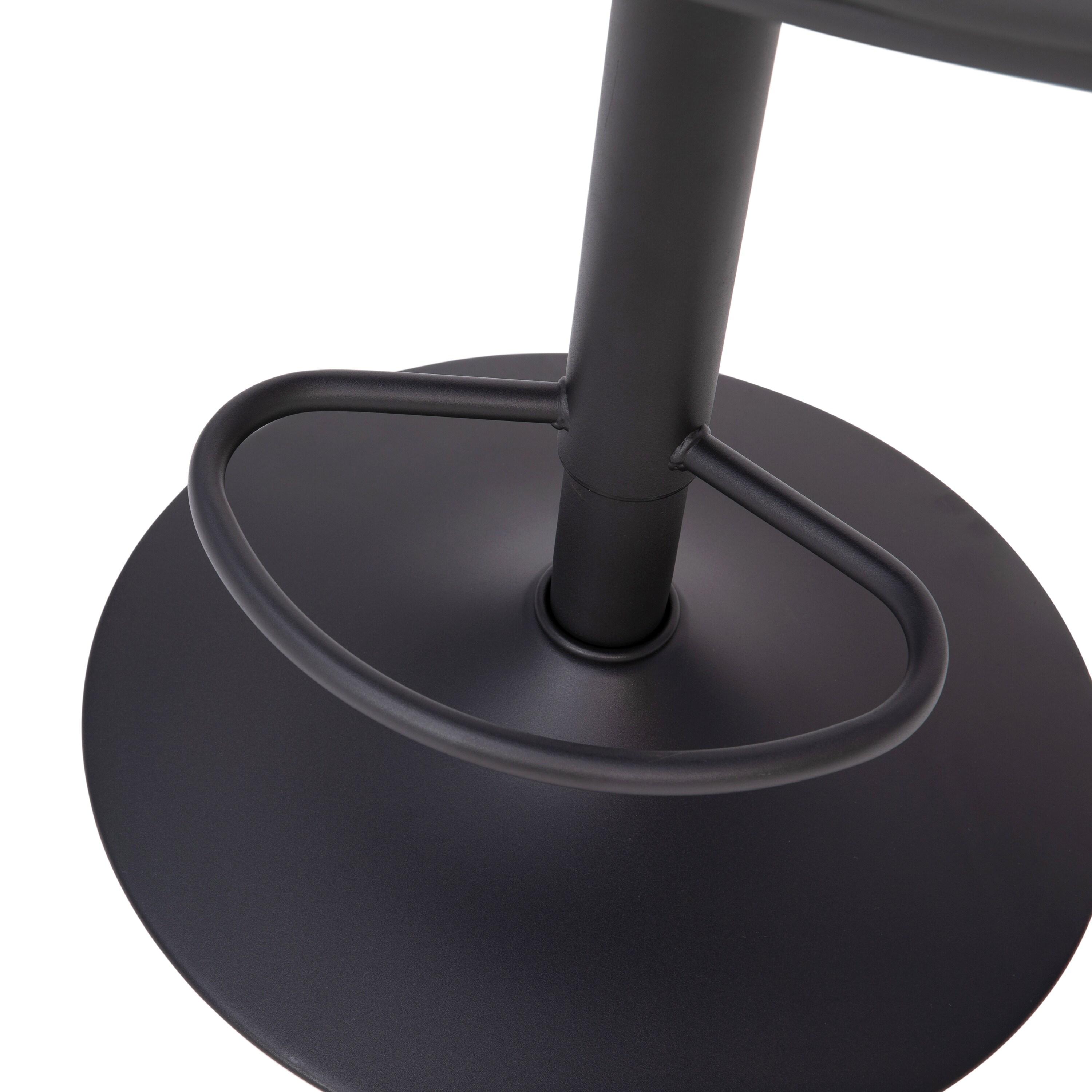 Taylor & Logan Rochester Swivel Upholstered Adjustable Height Counter Stool with Metal Frame