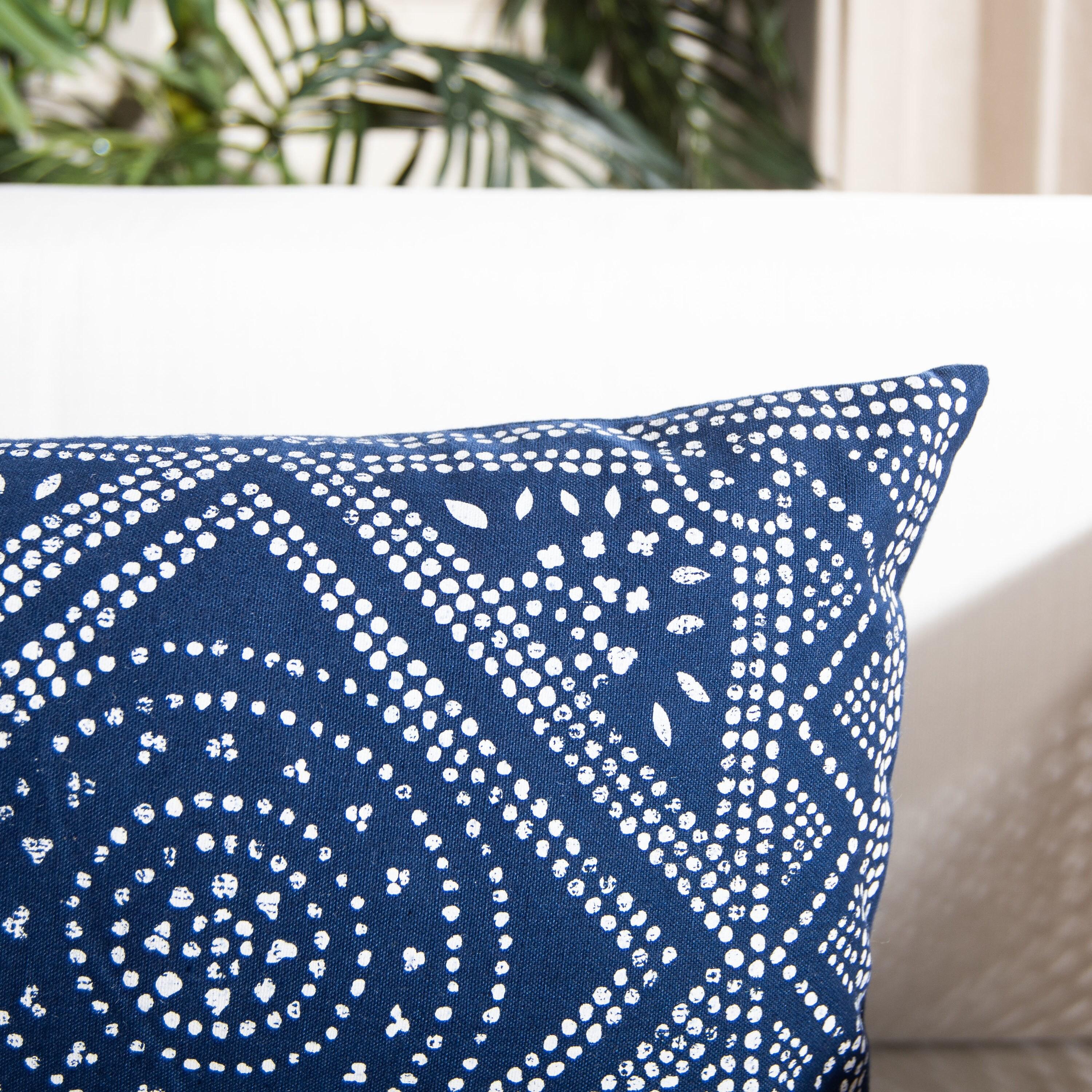Valenti Pillow - Blue/White - 12"X36" - Safavieh