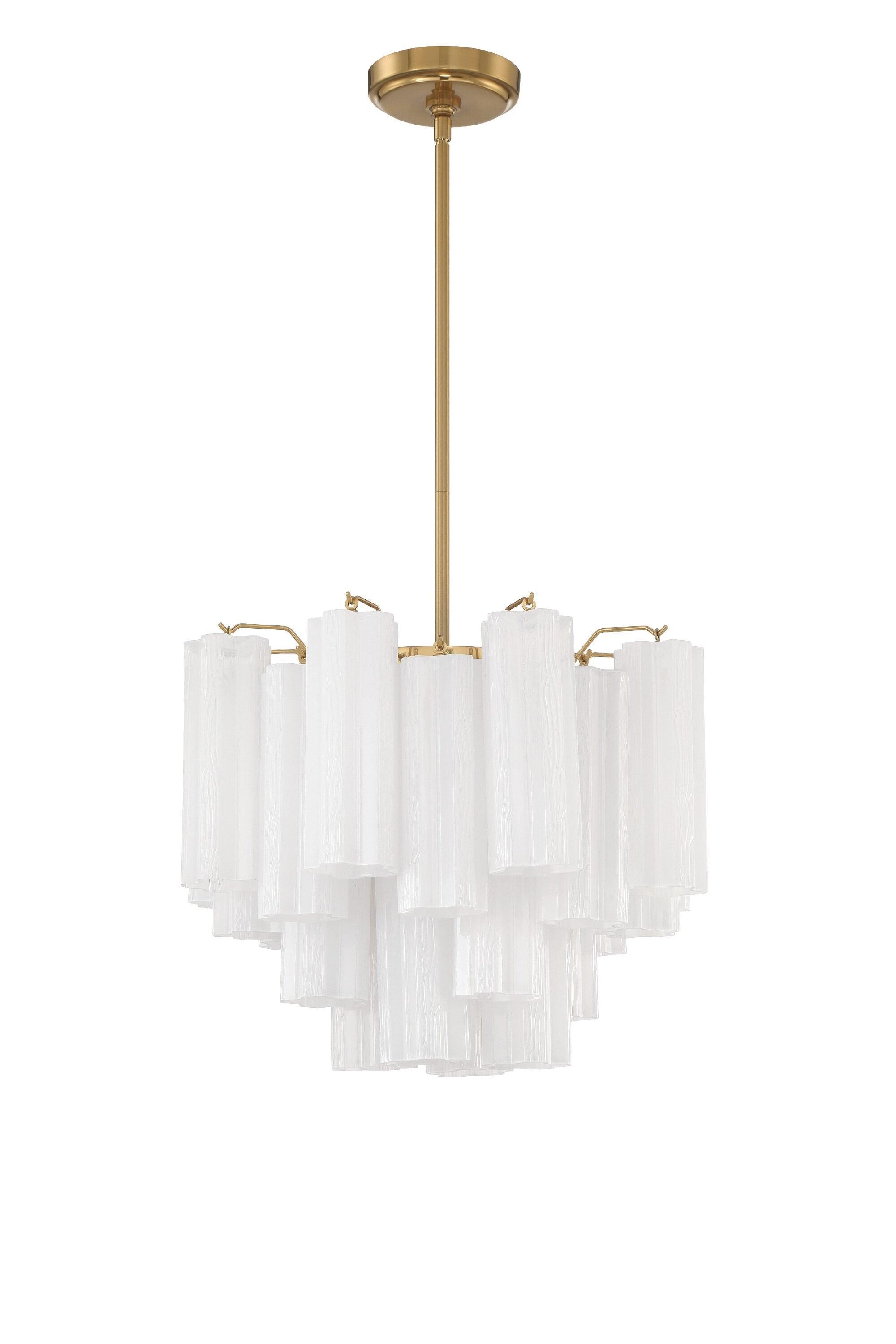 Crystorama Lighting Addis 4 - Light Chandelier in  Aged Brass