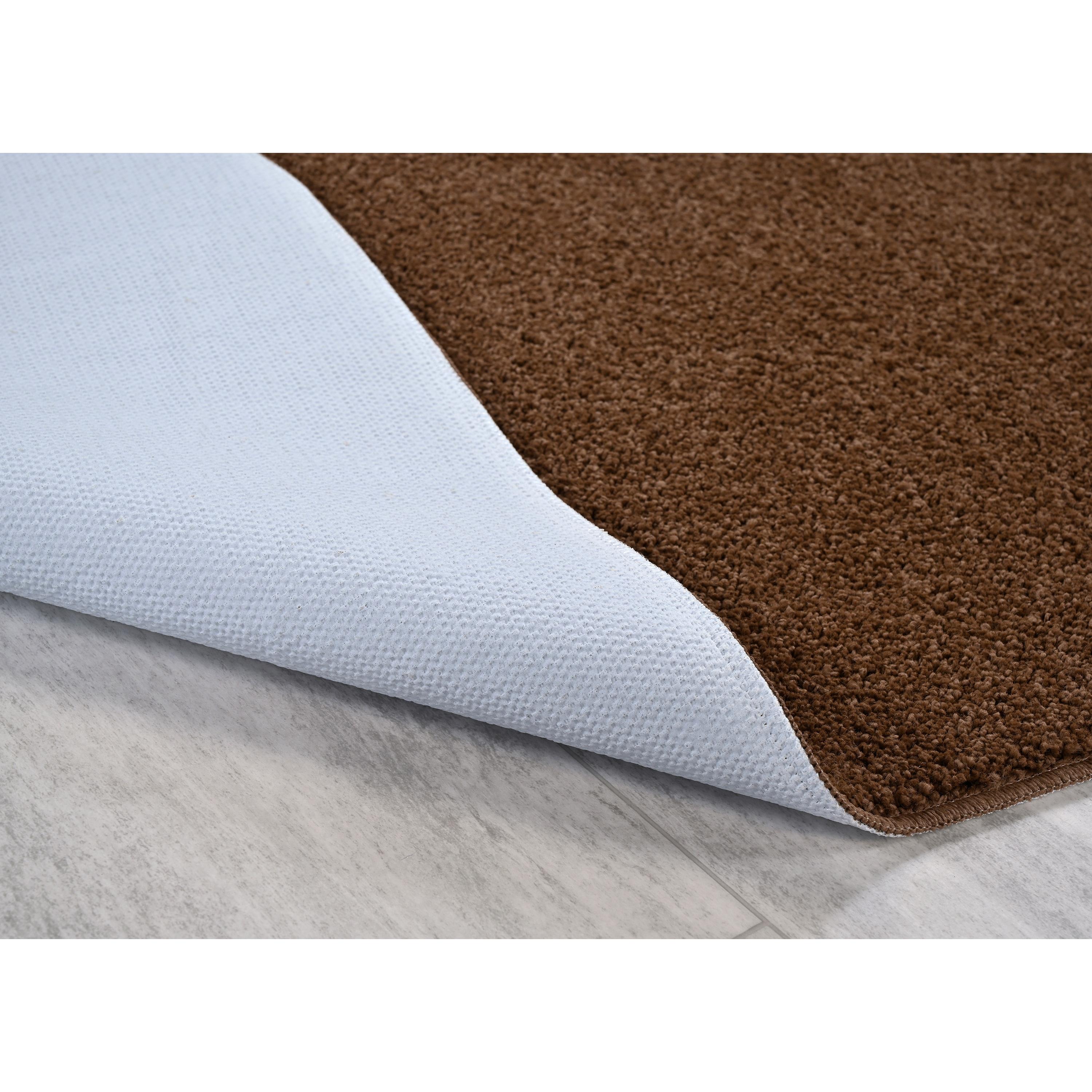 Garland Rug Gramercy Washable Bath Rug Set, 2 Piece (20"x34" & 17"x24") Cinnamon