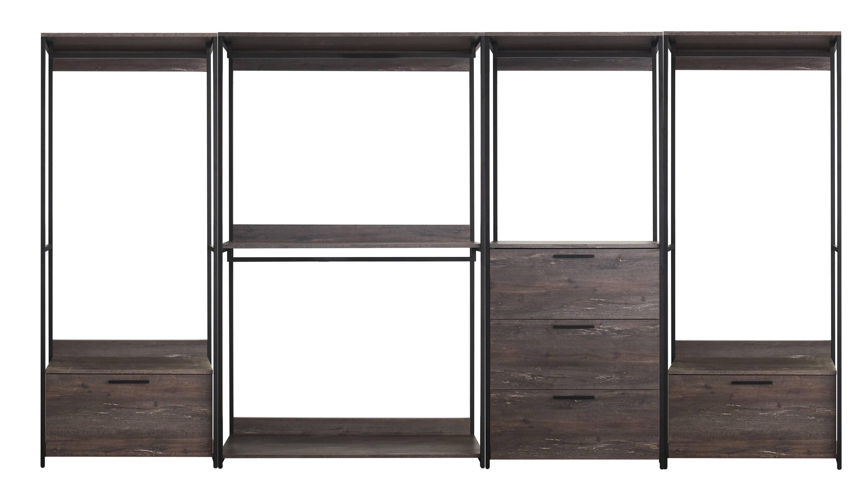 Monica Wood Walk-in Closet System 00063
