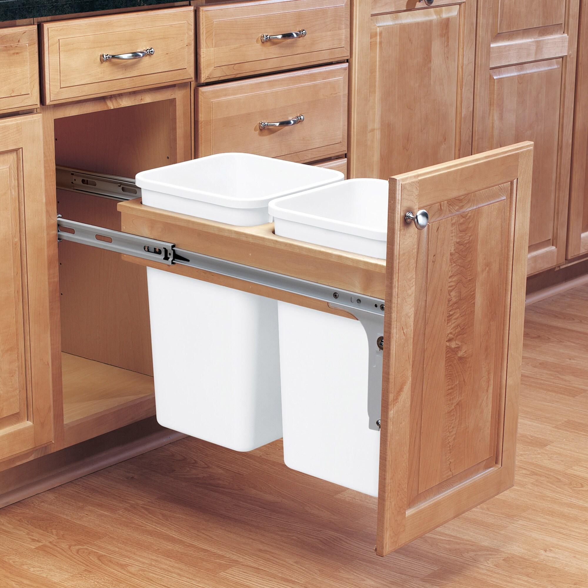 Rev-A-Shelf Double Pullout Top Mount Trash Can