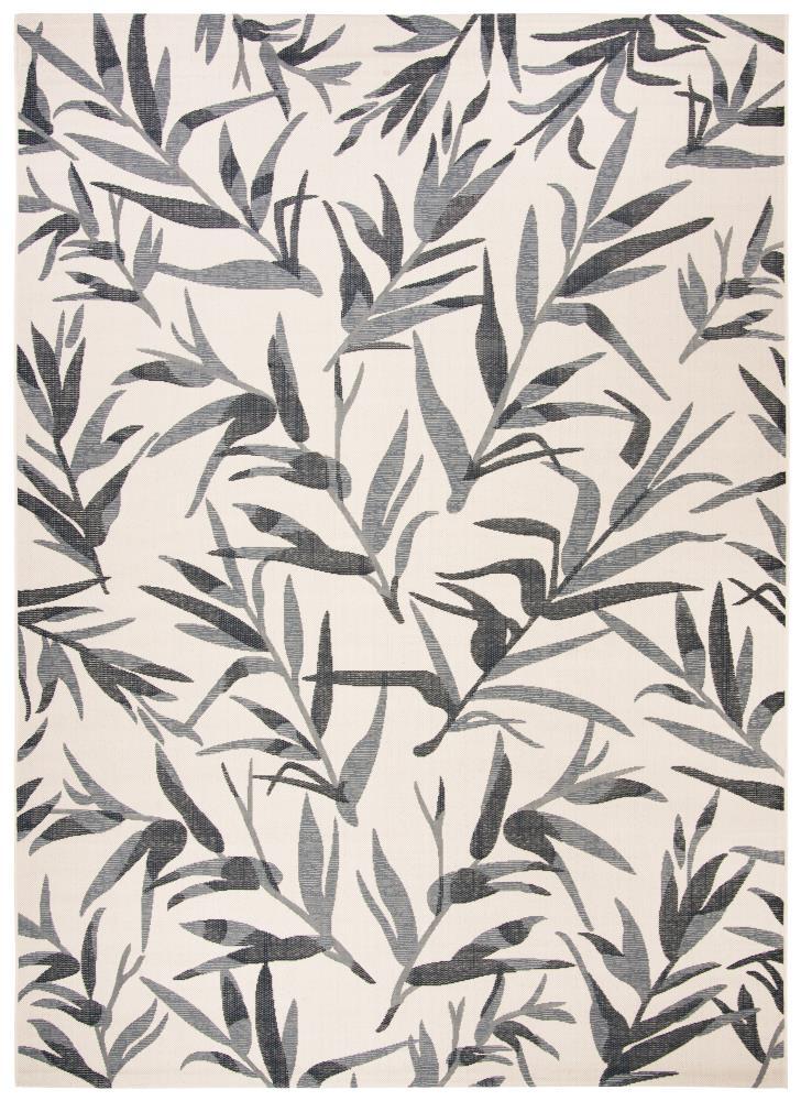 Courtyard CY7425 Power Loomed Indoor/Outdoor Area Rug - Beige/Anthracite - 8'x11' - Safavieh.