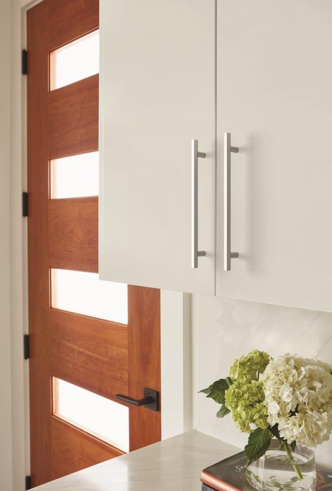 Amerock Caliber 7-9/16 inch (192mm) Center-to-Center Satin Nickel Cabinet Pull