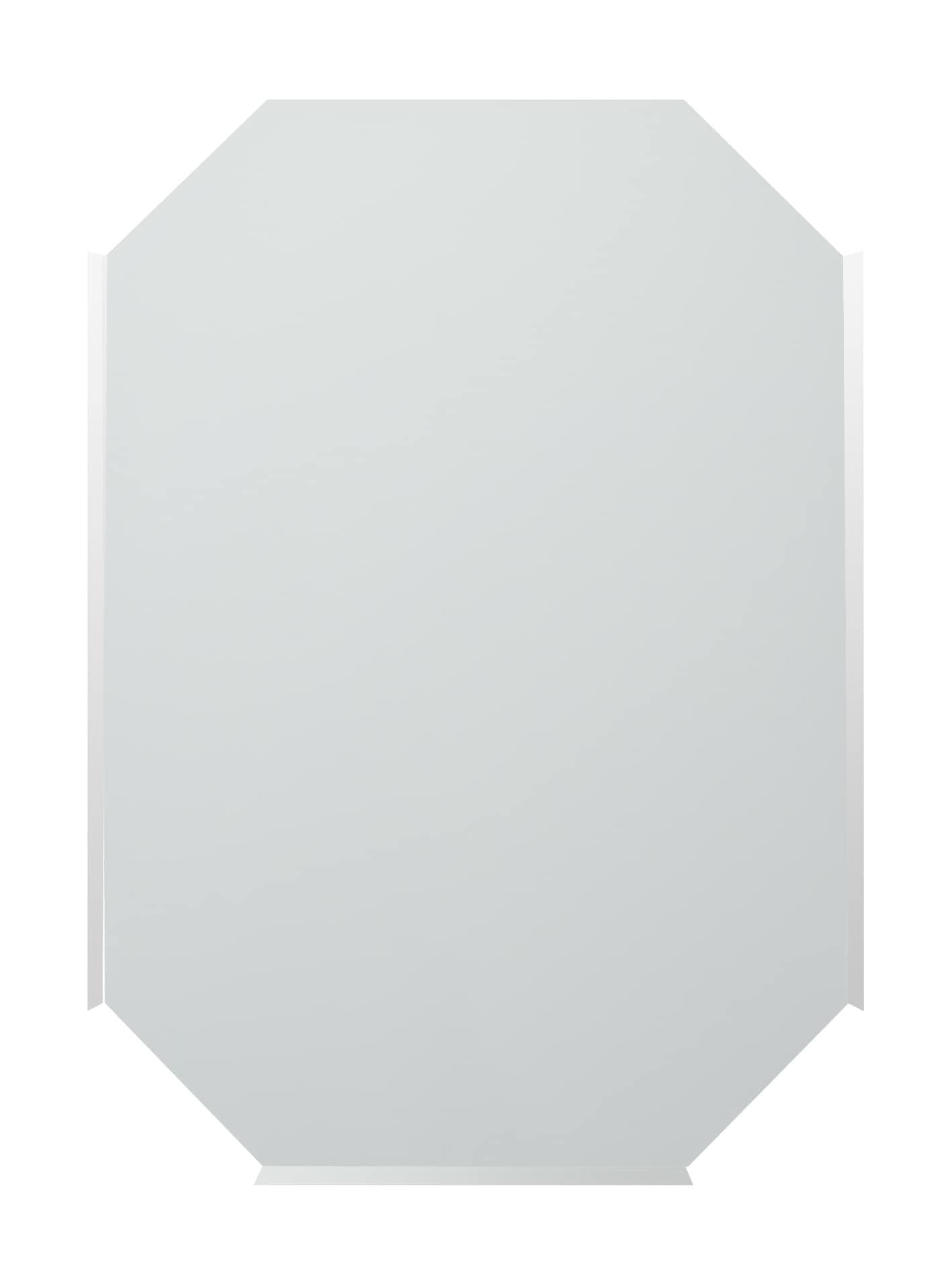 Elegant Octagonal Frameless Beveled Vanity Mirror