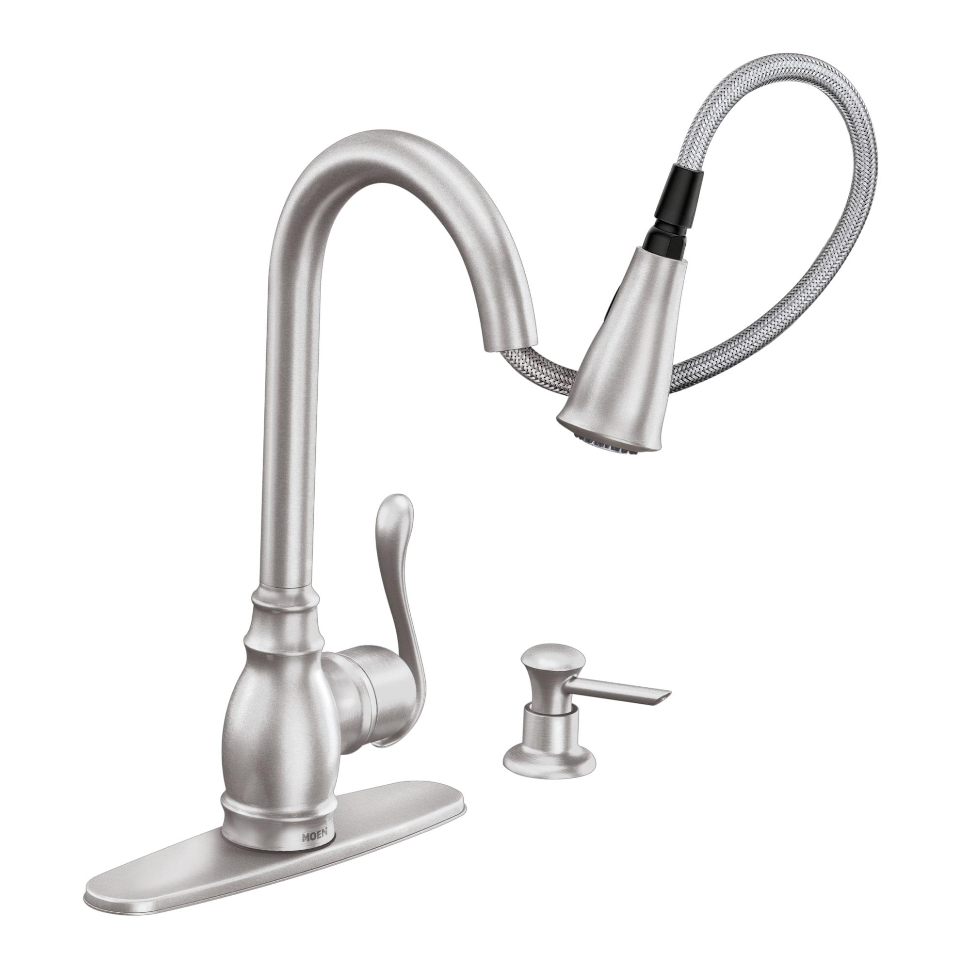 Moen Anabelle One Handle Stainless Steel Pull-Down Kitchen Faucet