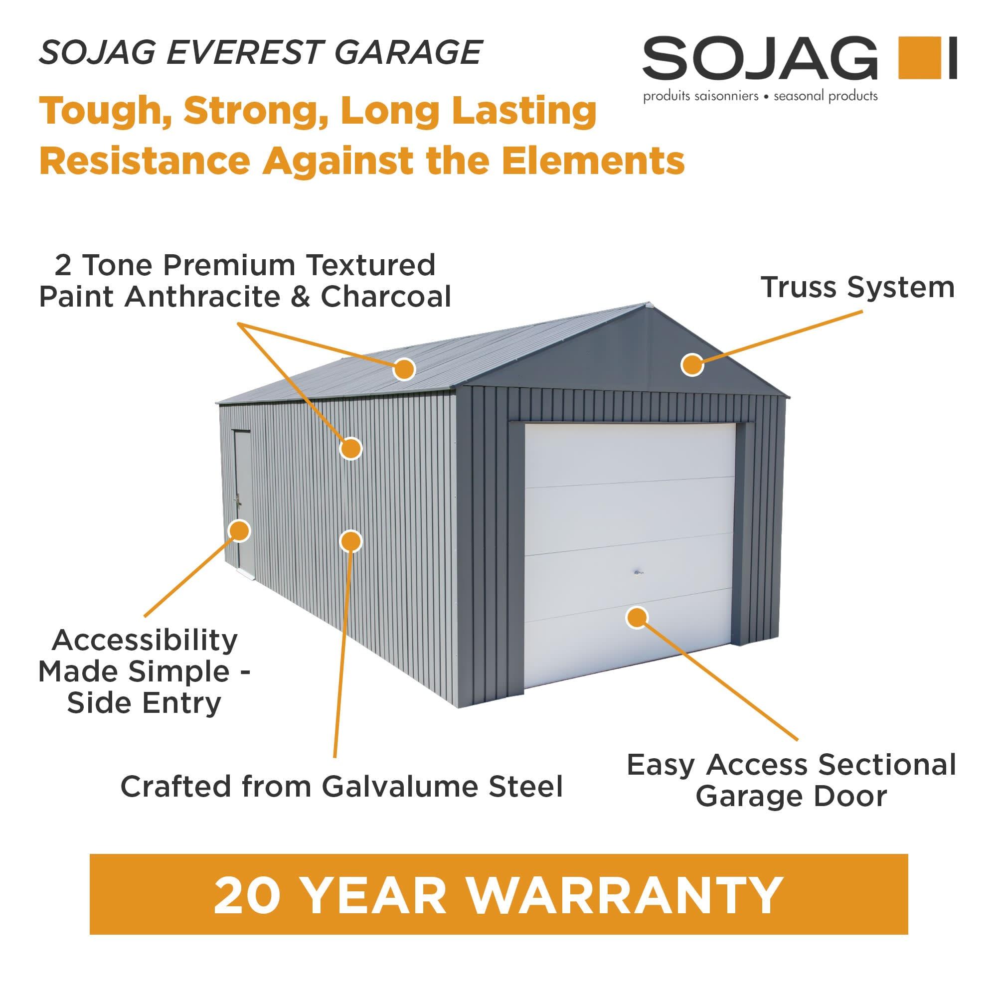 Sojag Everest Metal Garage Shed
