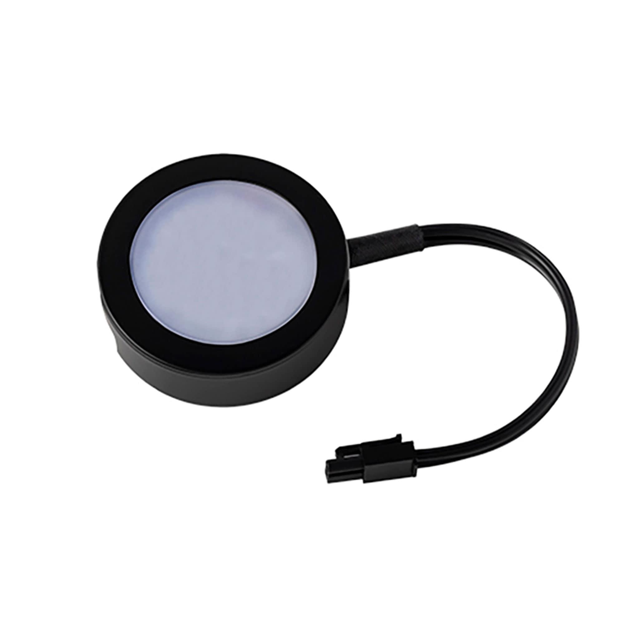 120V LED Puck Light Undercabinet Task Luminaire with 3-CCT Switchable between 2700K and 3500K